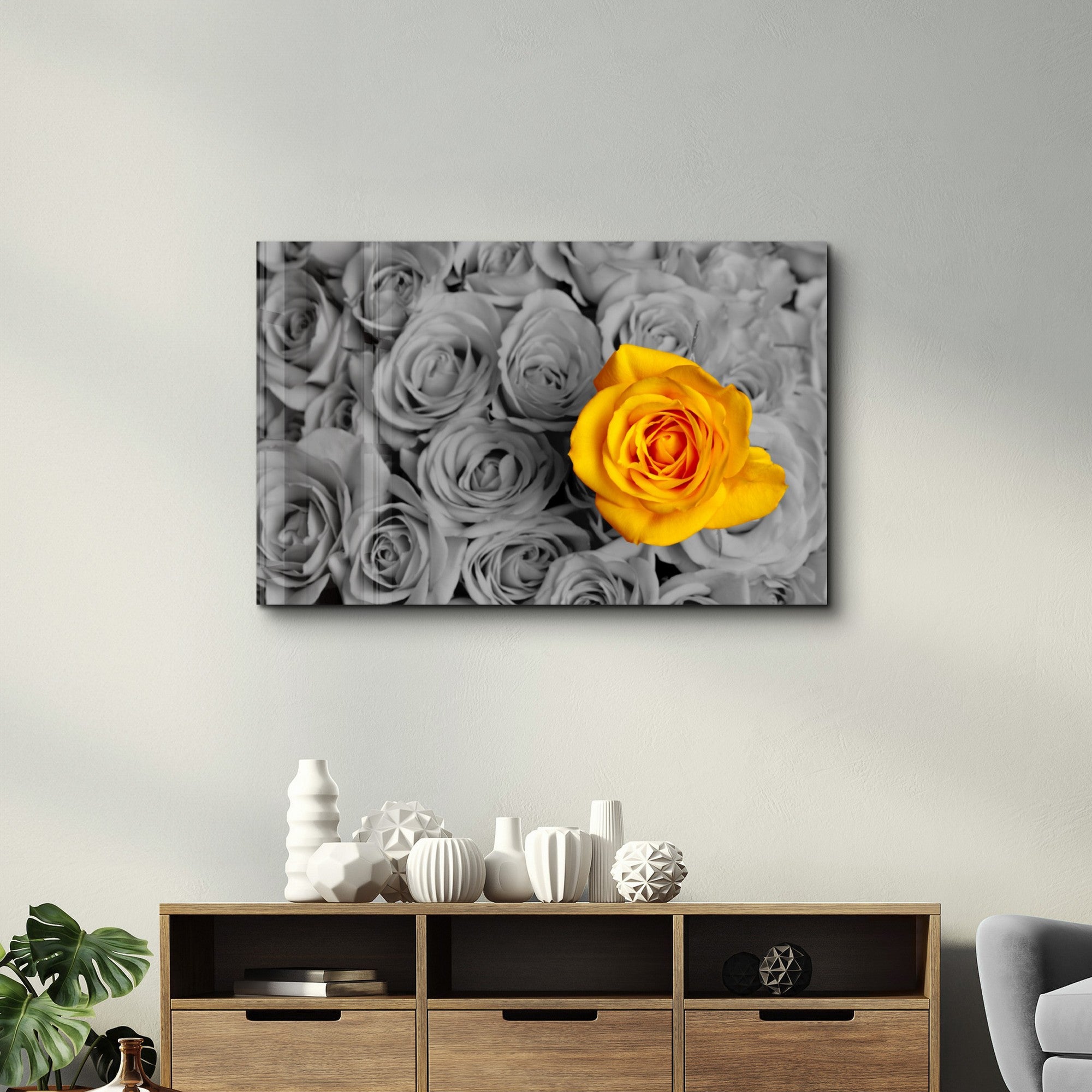 Arte em Vidro Temperado Multicolor 70x110cm - Pintura Decorativa UV Premium