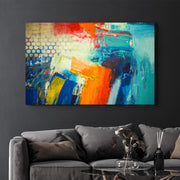 Arte em Vidro Temperado Multicolor 35x55cm - Pintura Decorativa UV de Alta Qualidade