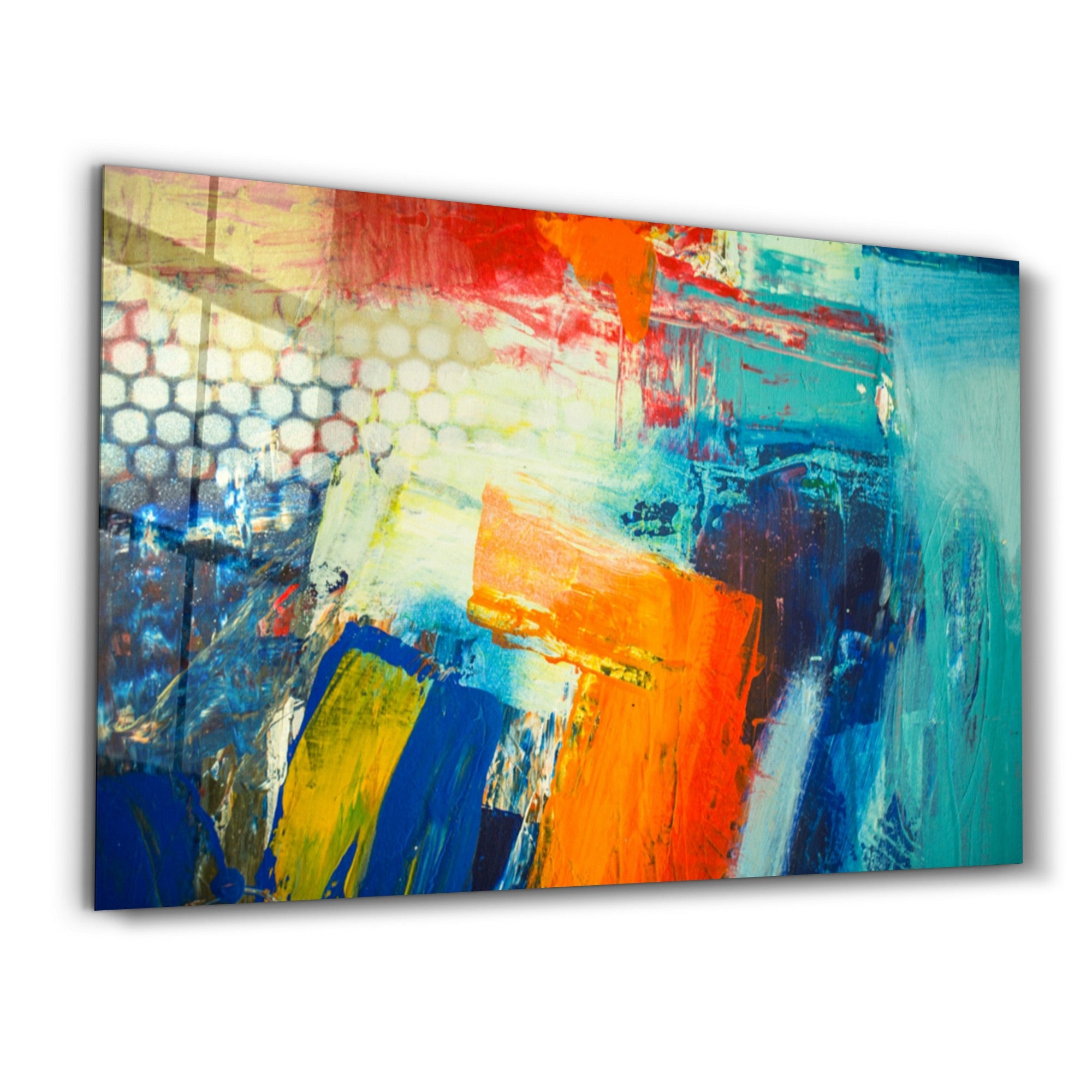 Arte em Vidro Temperado Multicolor 35x55cm - Pintura Decorativa UV de Alta Qualidade