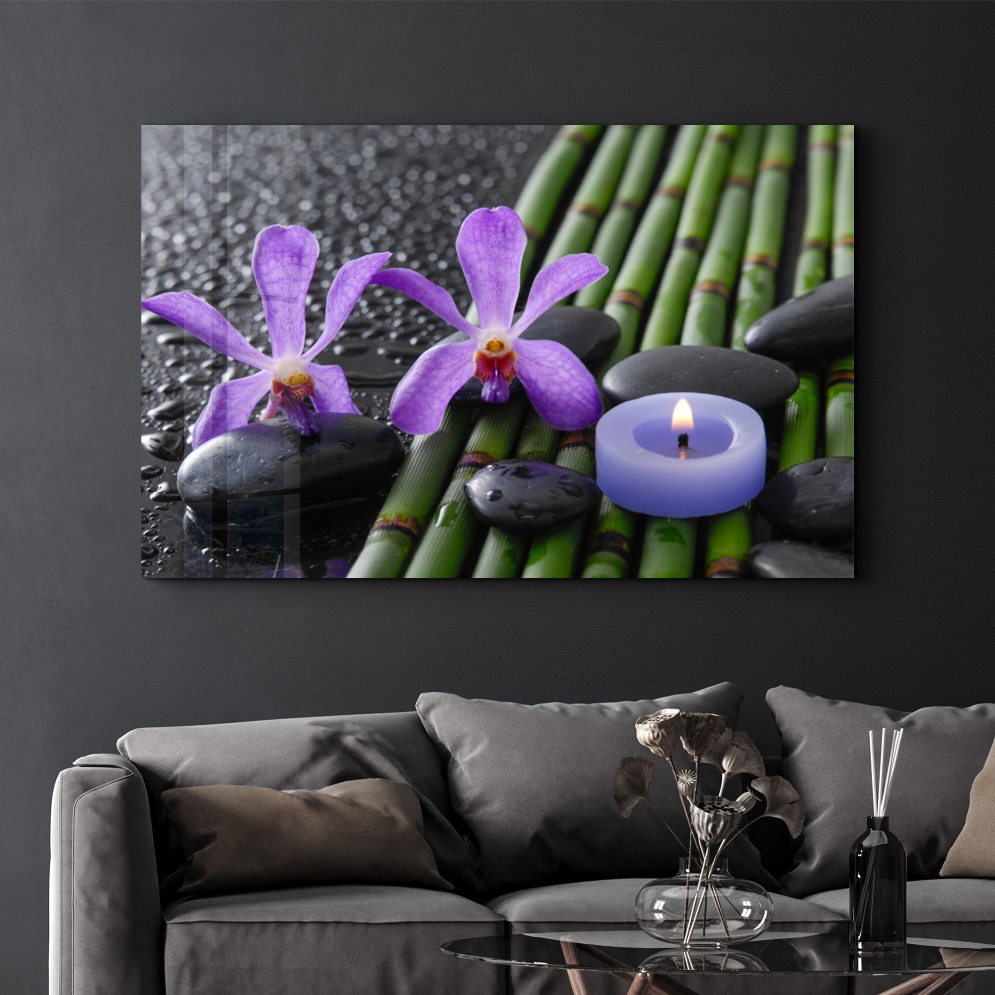 Arte em Vidro Temperado Multicolor 35x55cm - Pintura Decorativa UV de Alta Qualidade