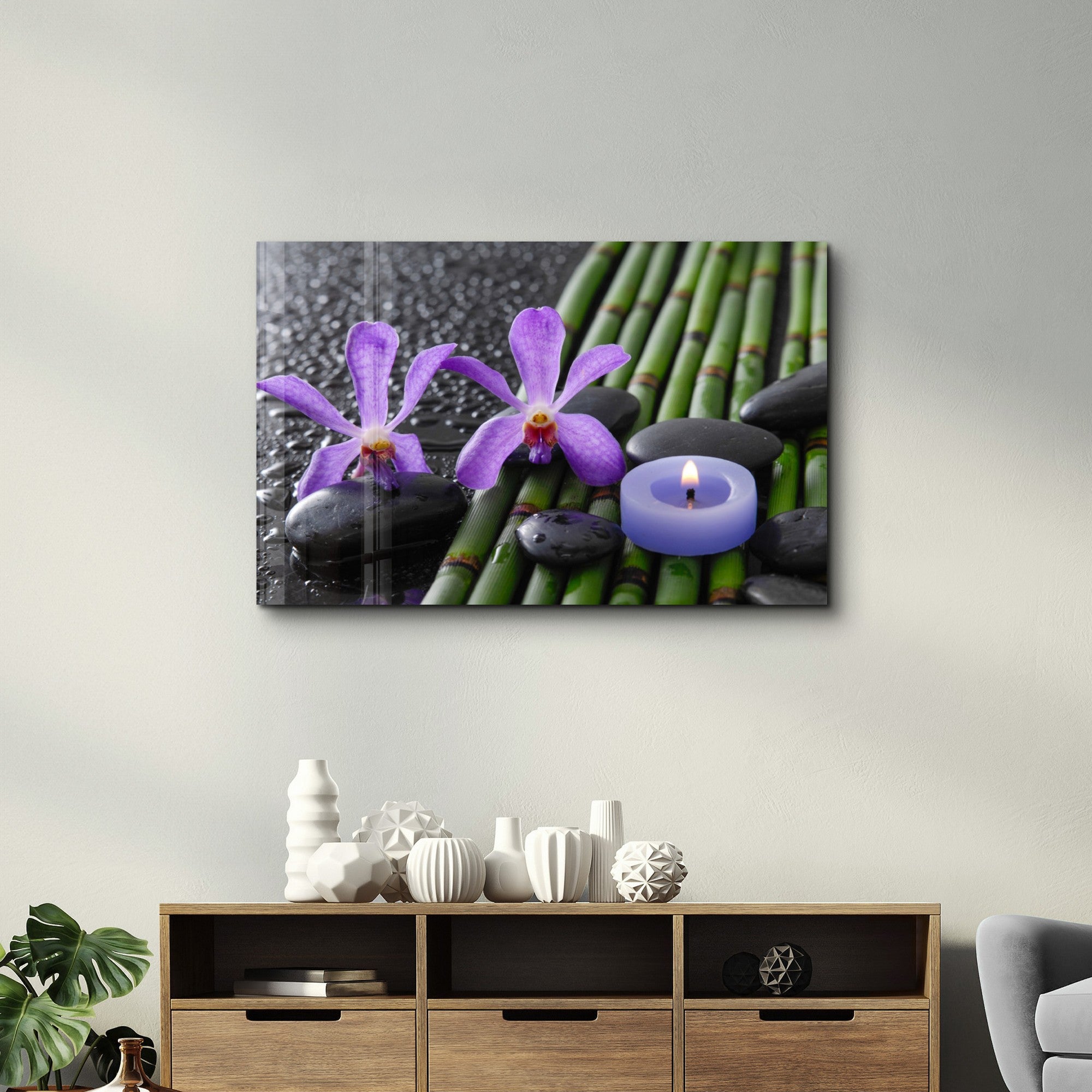 Arte em Vidro Temperado Multicolor 35x55cm - Pintura Decorativa UV de Alta Qualidade