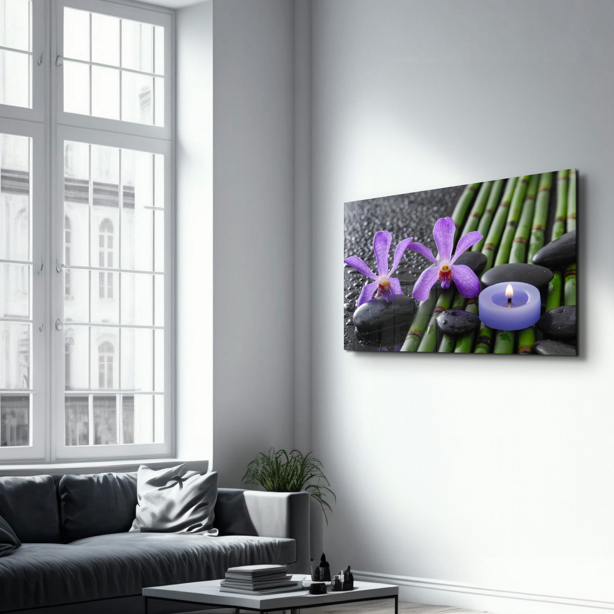 Arte em Vidro Temperado Multicolor 35x55cm - Pintura Decorativa UV de Alta Qualidade