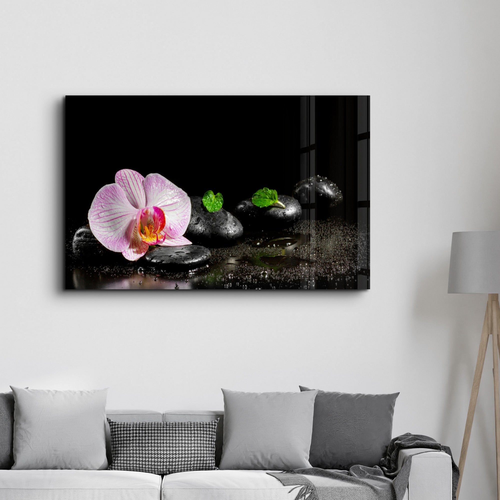 Arte Decorativa em Vidro Temperado Multicolor 35x55cm - Impressão UV de Alta Qualidade