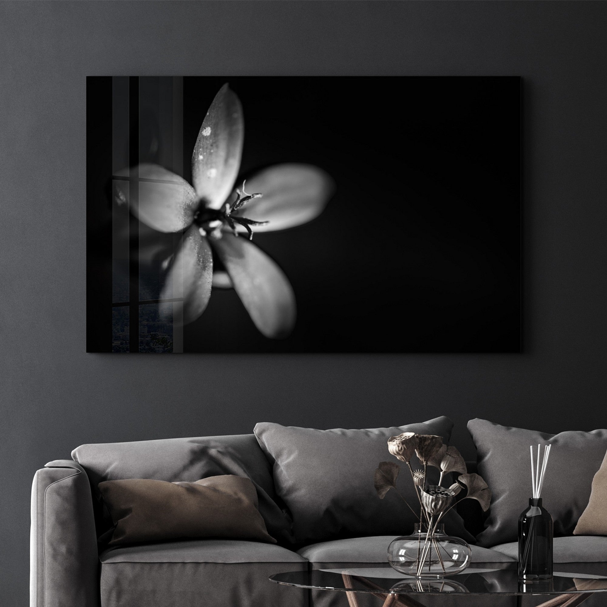 Arte Decorativa em Vidro Temperado Multicolor 35x55cm - Impressão UV de Alta Qualidade