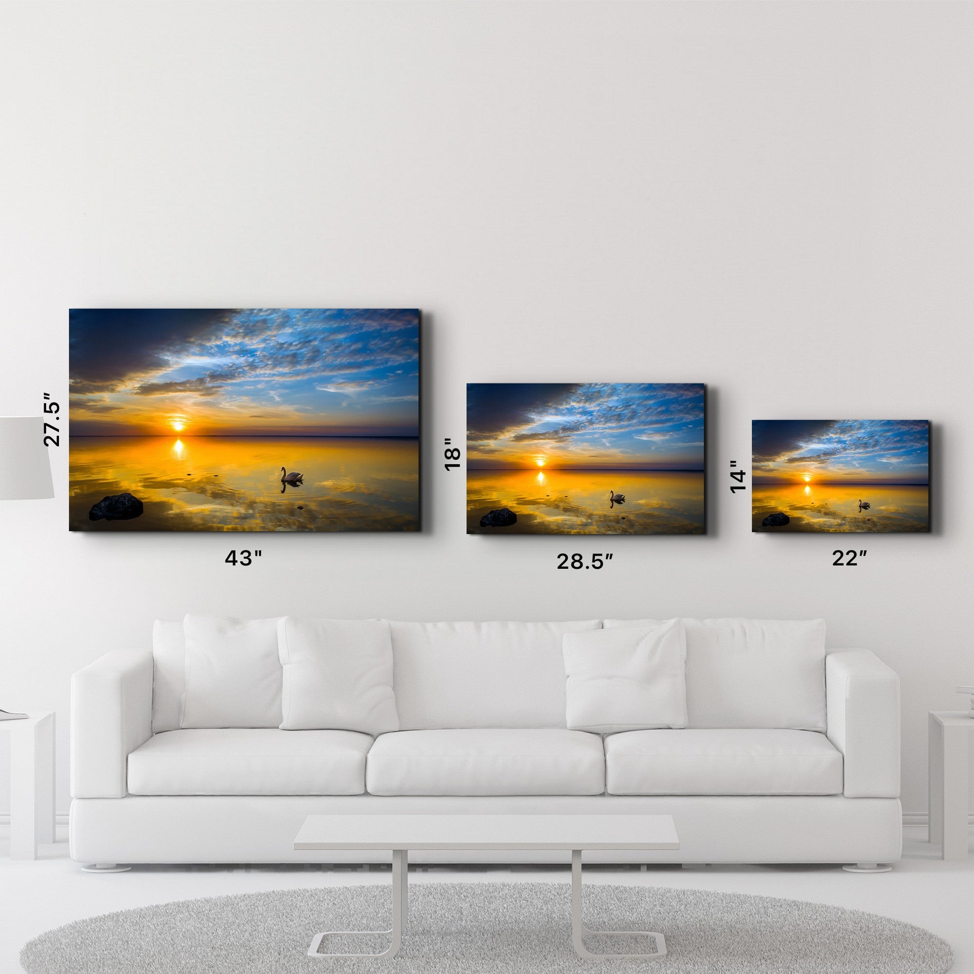 Arte Decorativa em Vidro Temperado Multicolor 35x55cm - Impressão UV de Alta Qualidade