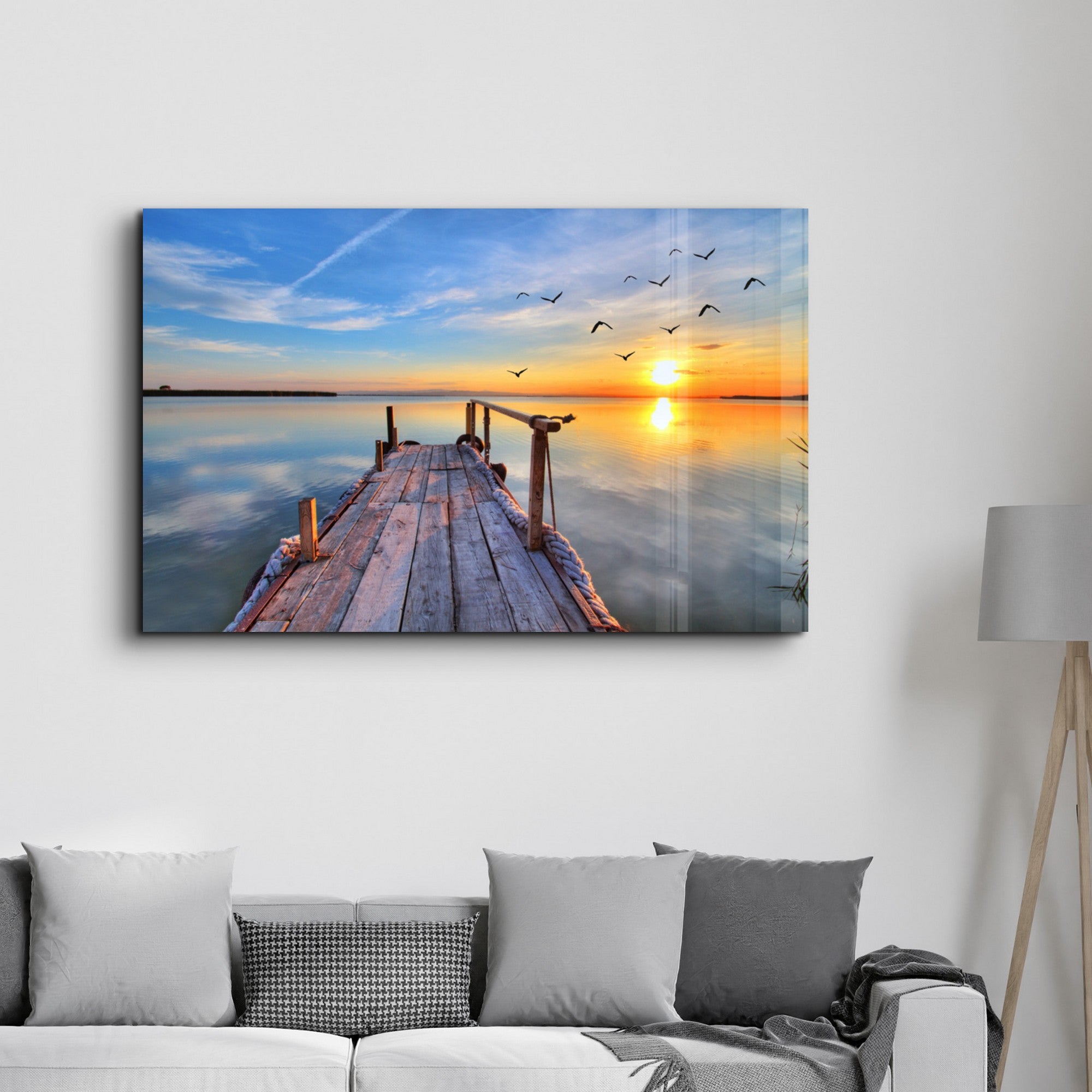 Arte Decorativa em Vidro Temperado Multicolor 35x55cm - Impressão UV de Alta Qualidade