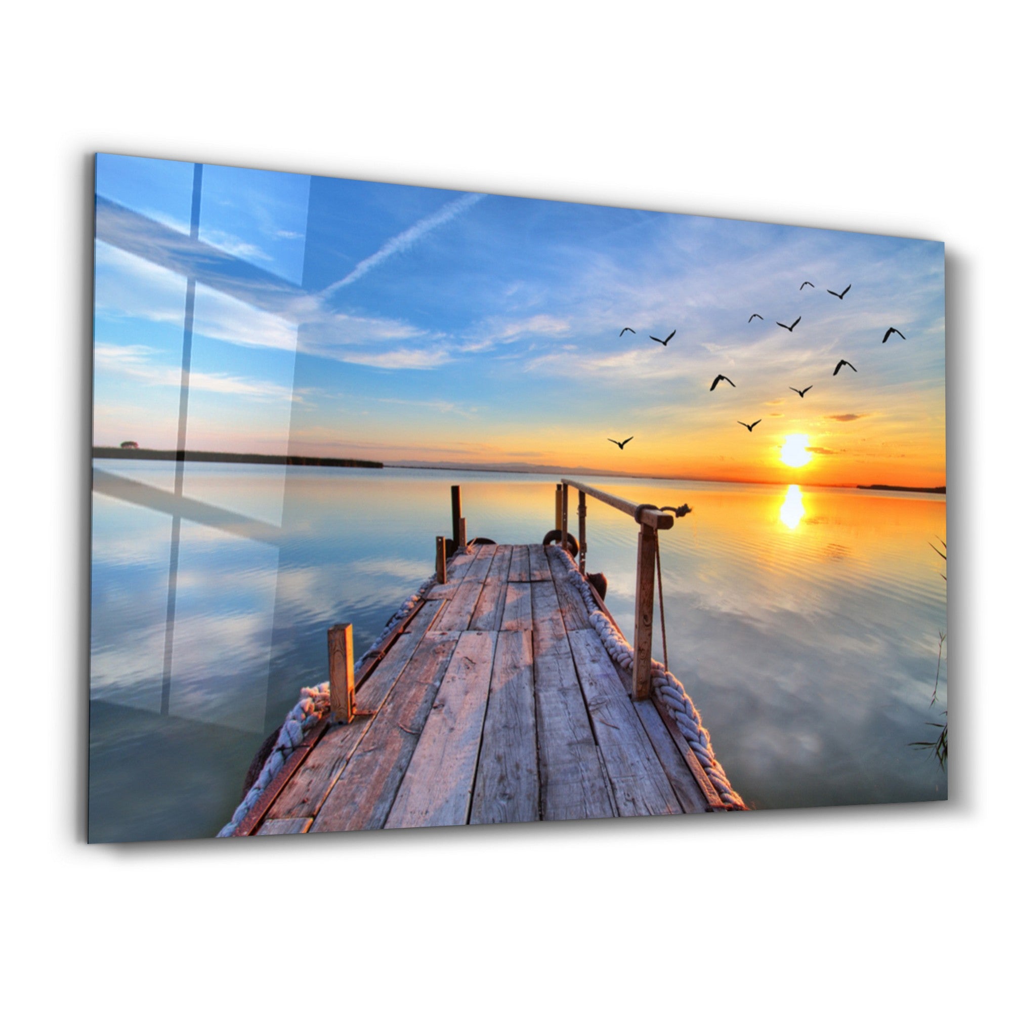 Arte Decorativa em Vidro Temperado Multicolor 35x55cm - Impressão UV de Alta Qualidade