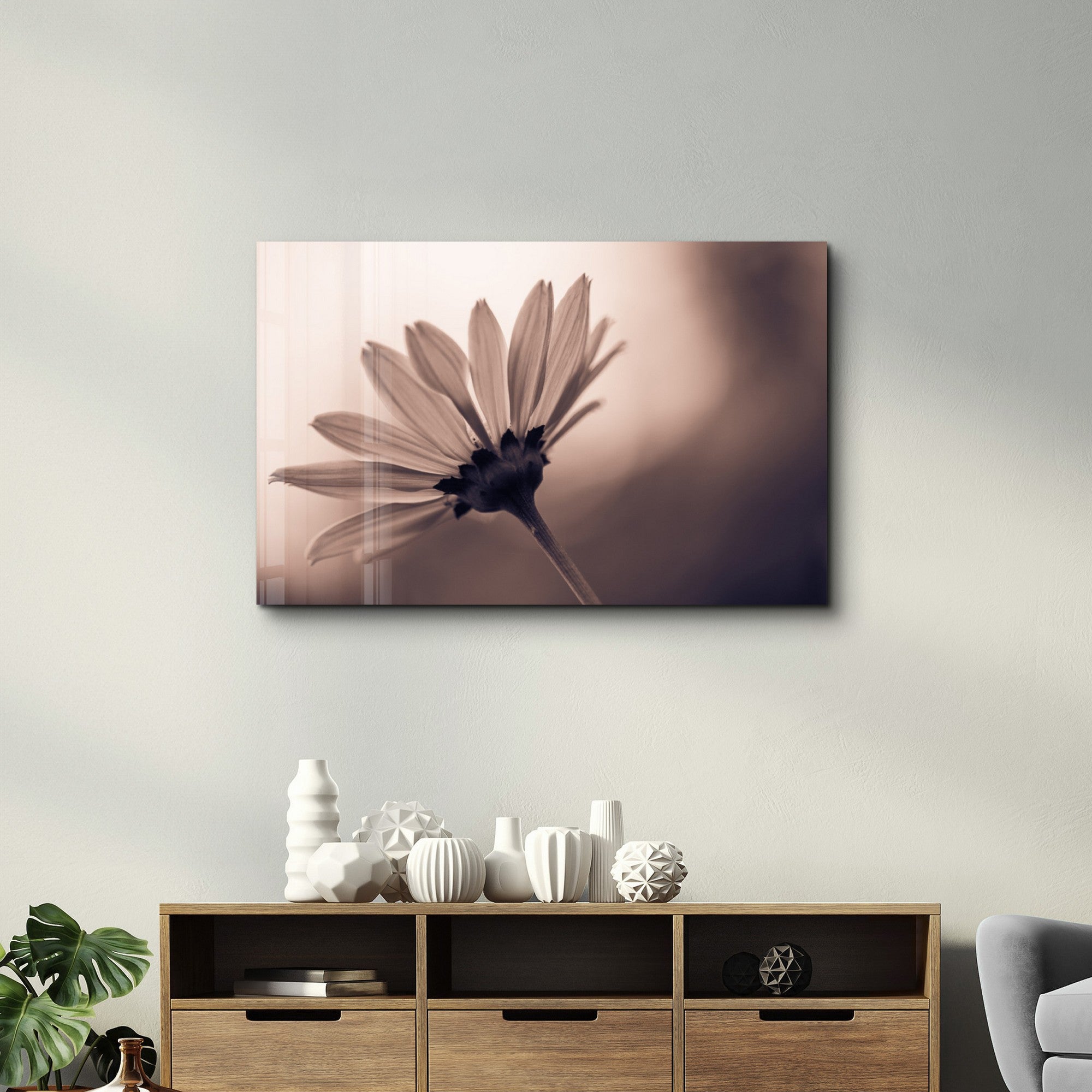 Arte em Vidro Temperado Multicolor OGLS-1066 - Pintura Decorativa 35x55cm com Impressão UV