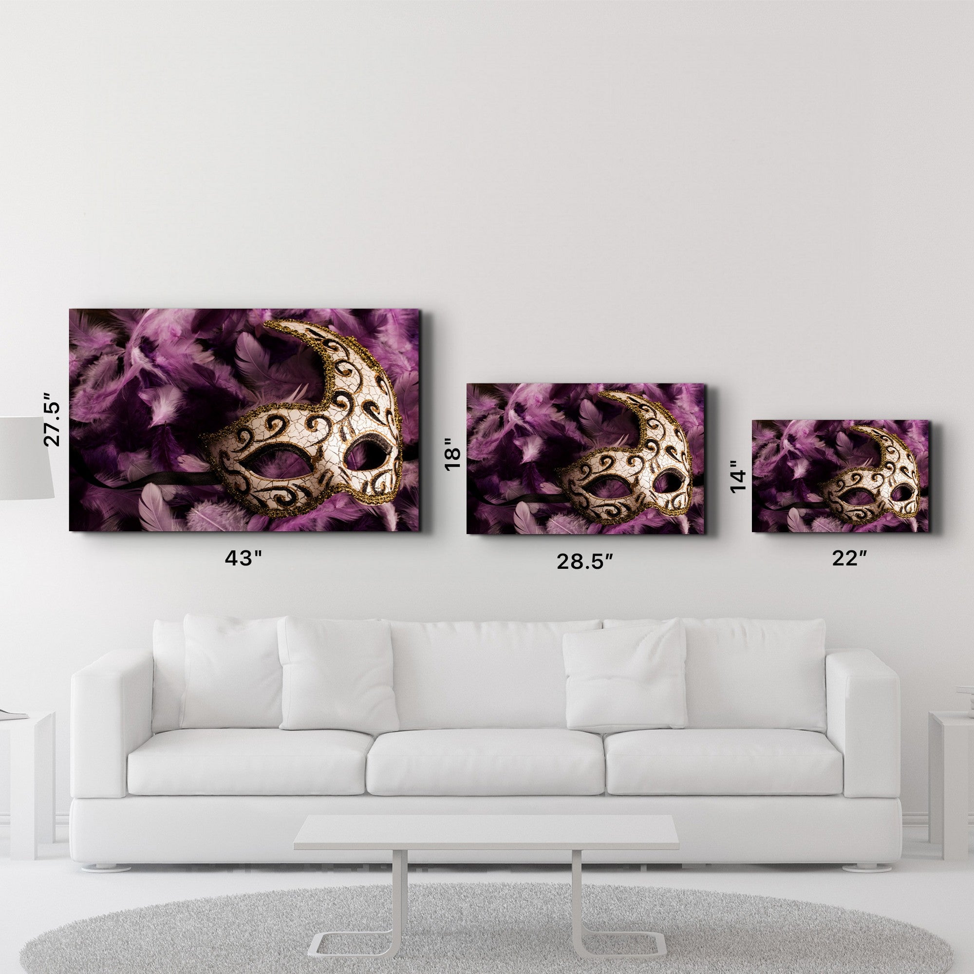 Arte Decorativa em Vidro Temperado Multicolor 35x55cm - Impressão UV de Alta Qualidade