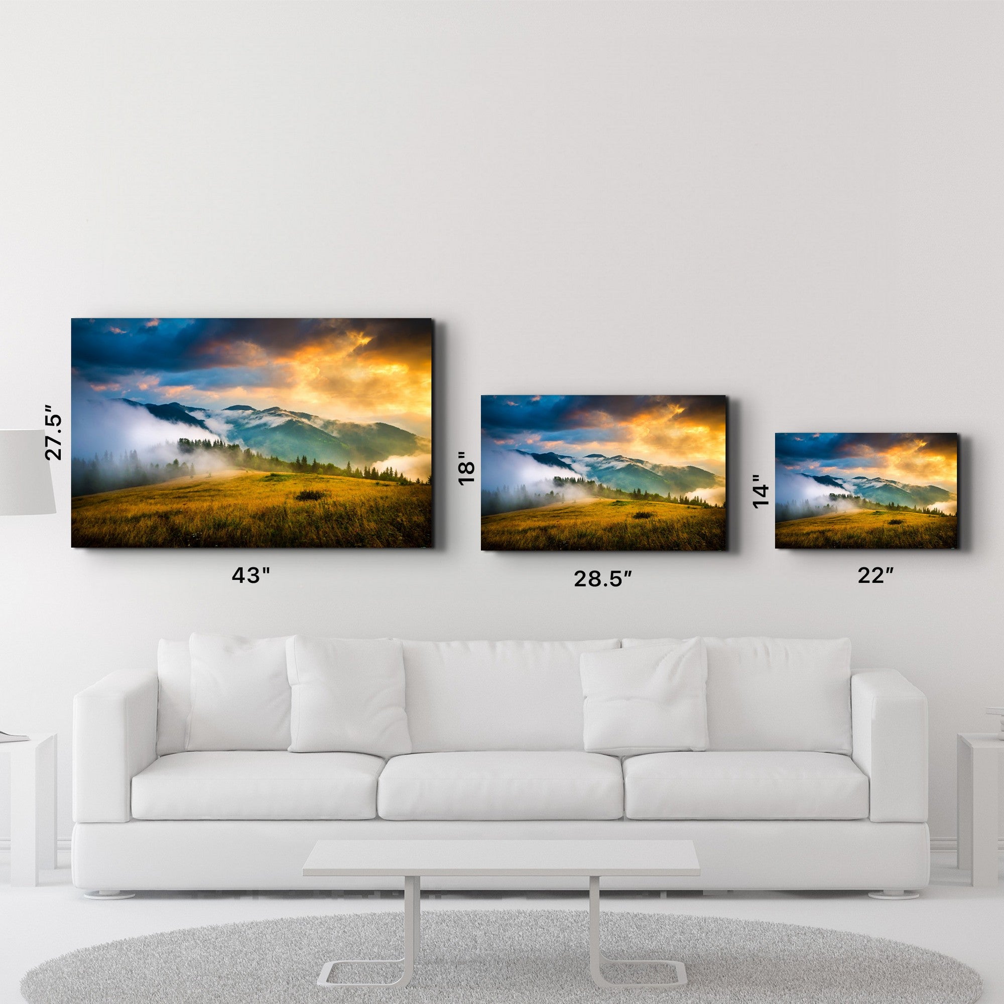 Arte em Vidro Temperado Multicolor 70x110cm - Pintura Decorativa UV Premium