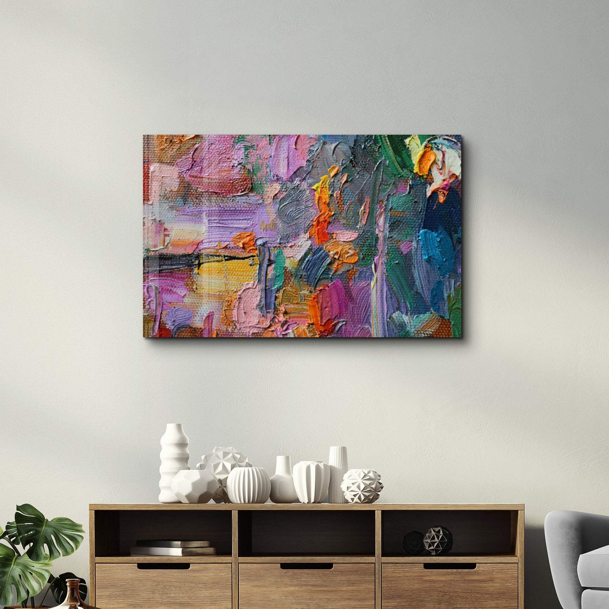Arte em Vidro Temperado Multicolor 70x110cm - Pintura Decorativa UV de Alta Qualidade