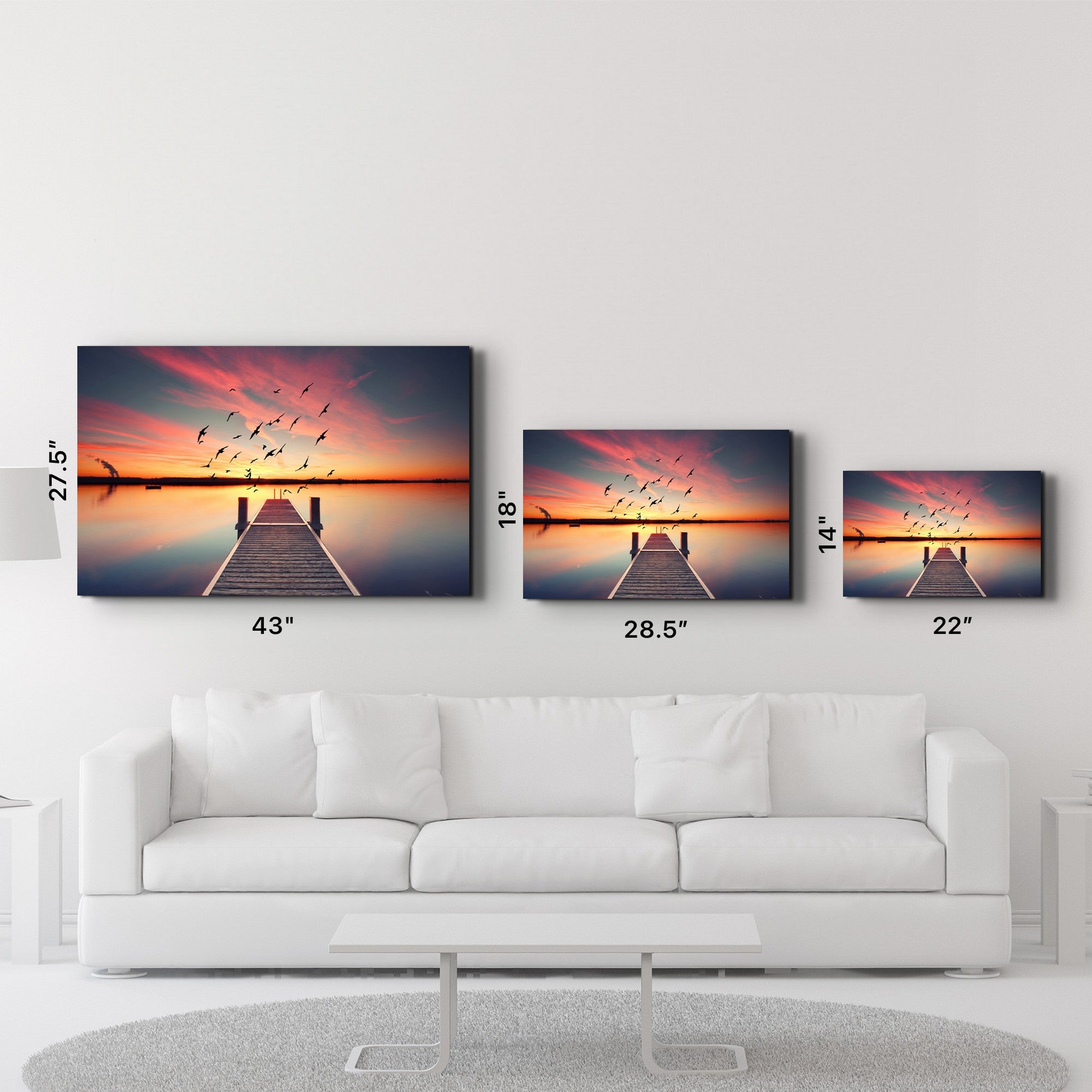 Arte Decorativa em Vidro Temperado Multicolor 35x55cm - Impressão UV de Alta Qualidade