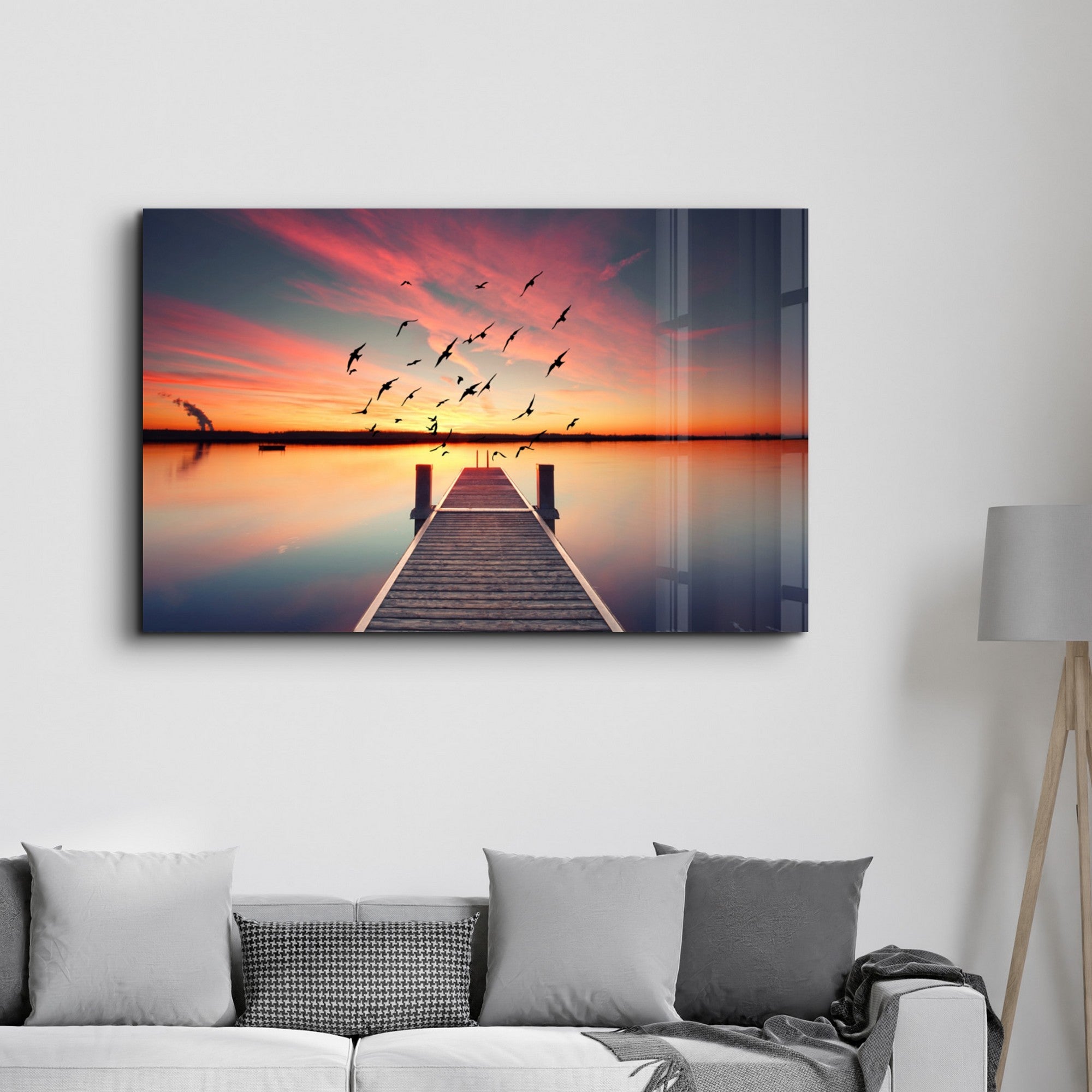 Arte em Vidro Temperado Multicolor 70x110cm - Pintura Decorativa UV Resistente