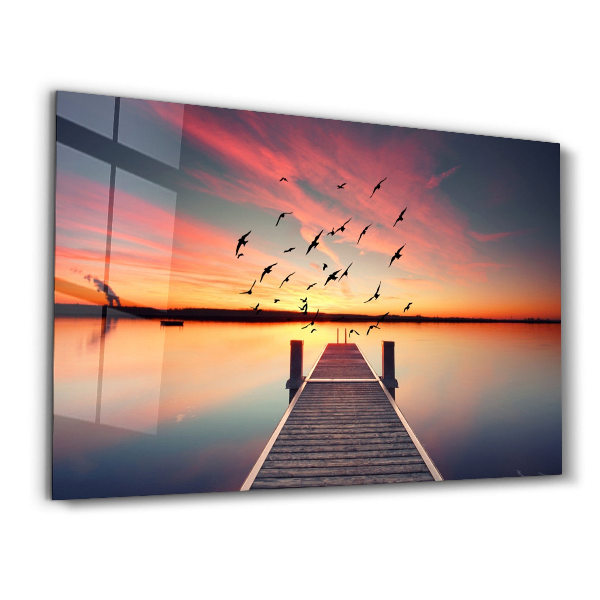 Arte em Vidro Temperado Multicolor 70x110cm - Pintura Decorativa UV Resistente