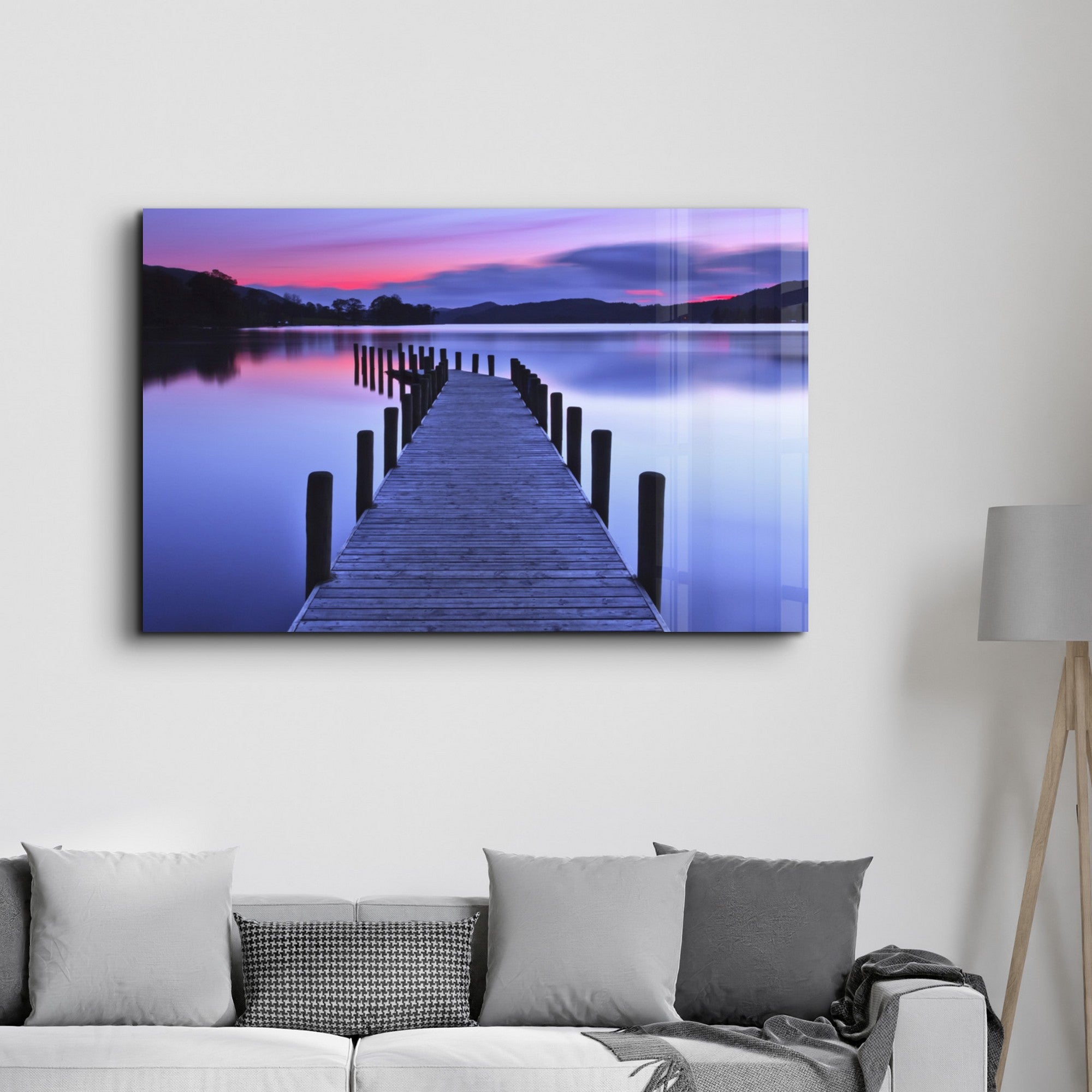 Quadro Decorativo em Vidro Temperado 35x55 cm Multicolor OGLS-1079 com Impressão UV (4 mm)