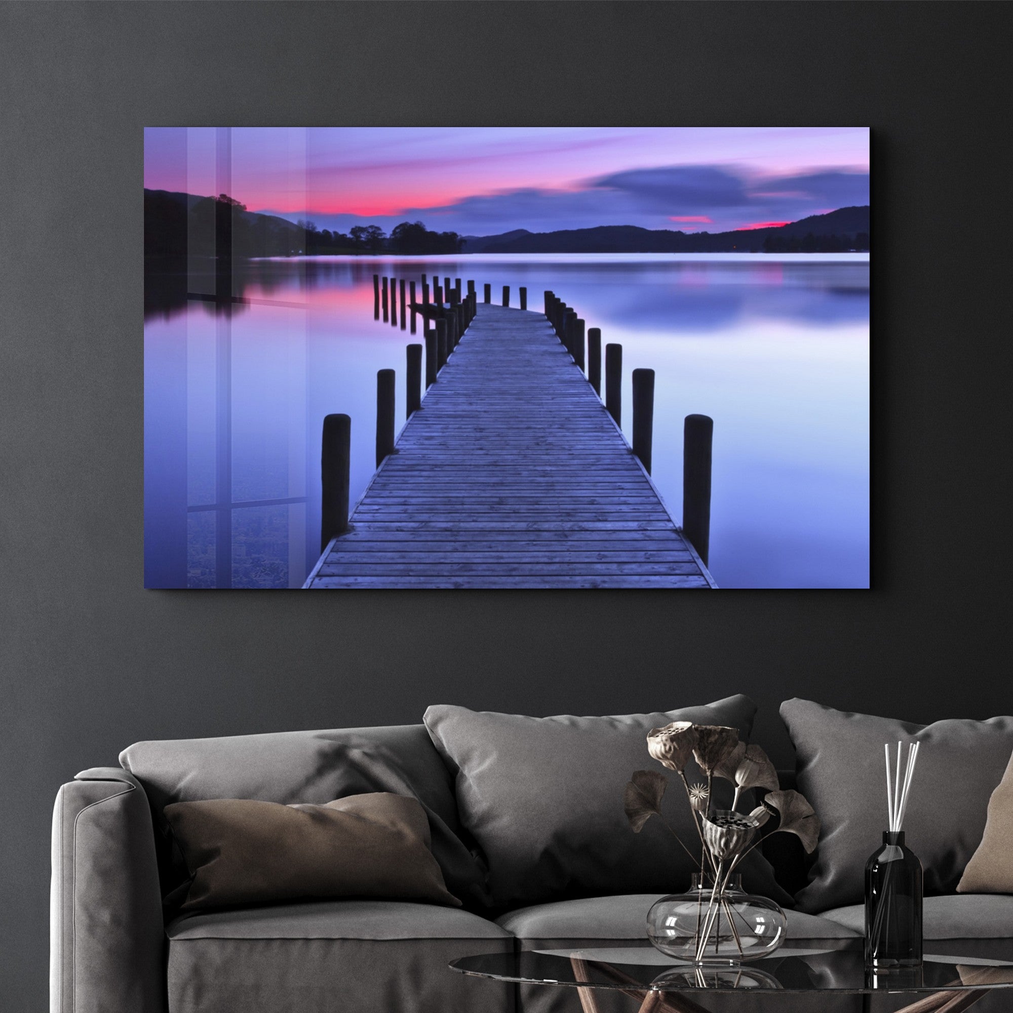 Arte Decorativa em Vidro Temperado Multicolor 70x110cm - Impressão UV de Alta Qualidade