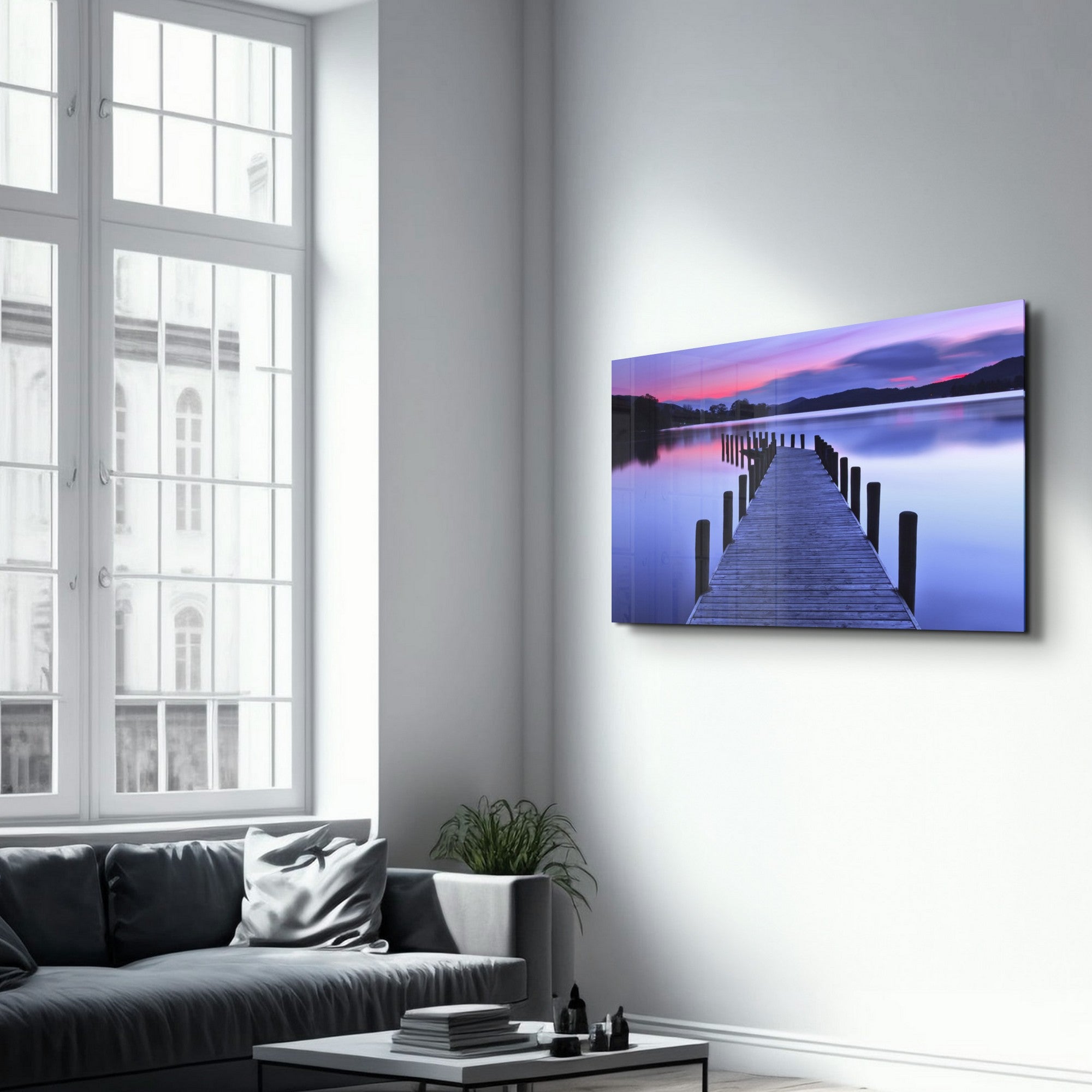 Arte Decorativa em Vidro Temperado Multicolor 70x110cm - Impressão UV de Alta Qualidade