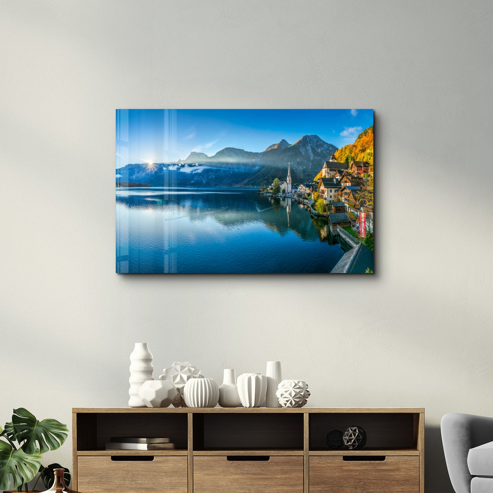 Arte Decorativa em Vidro Temperado Multicolor 35x55cm - Impressão UV de Alta Qualidade