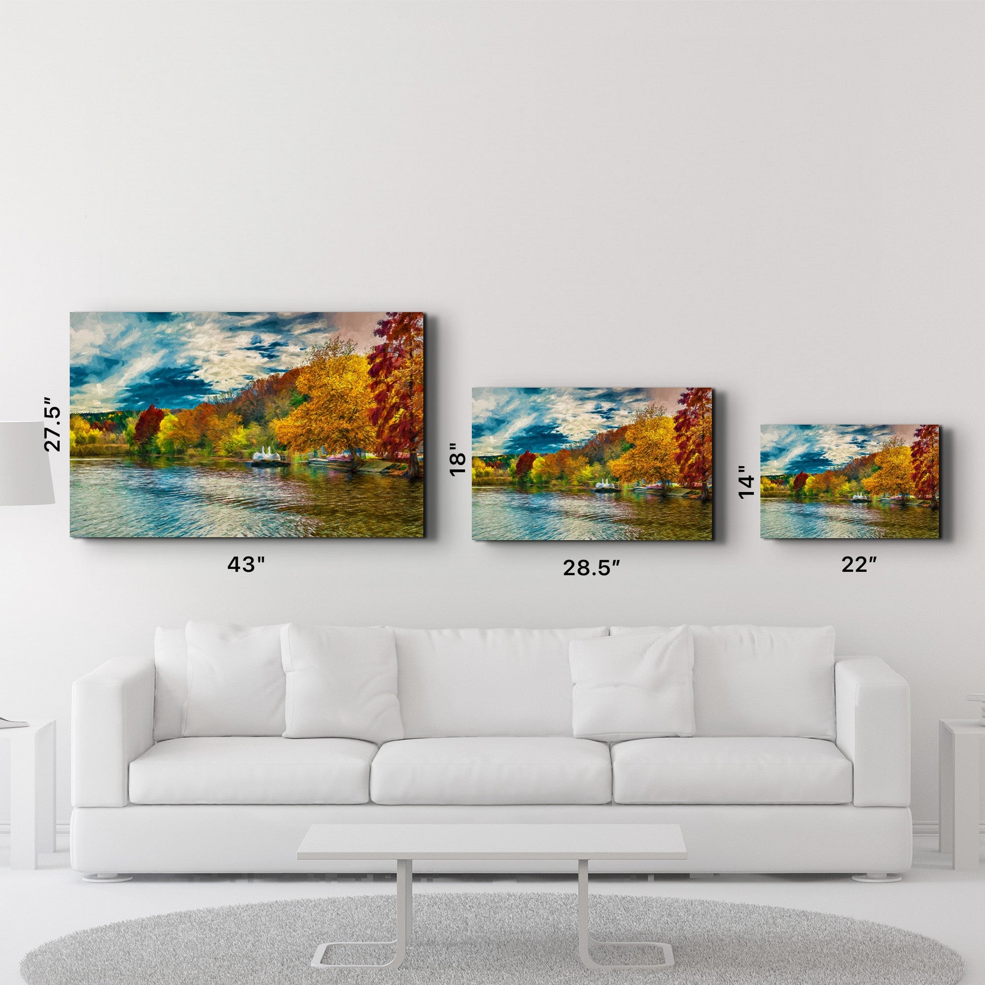 Arte Decorativa em Vidro Temperado Multicolor 35x55cm - Impressão UV de Alta Qualidade