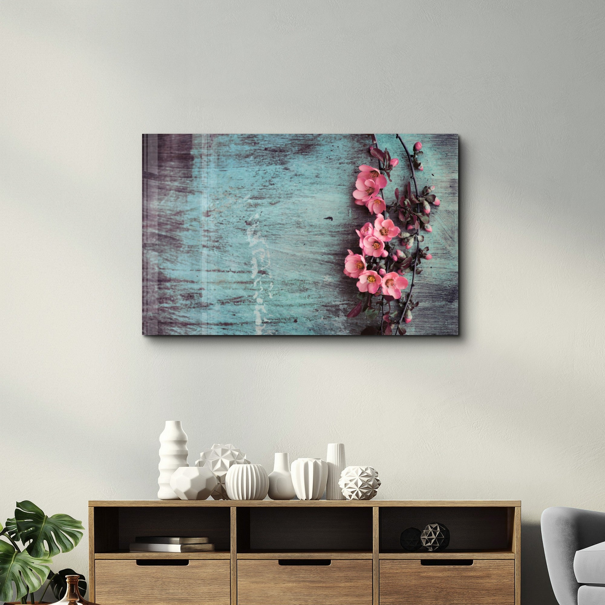 Arte Decorativa em Vidro Temperado Multicolor 35x55cm - Impressão UV de Alta Qualidade