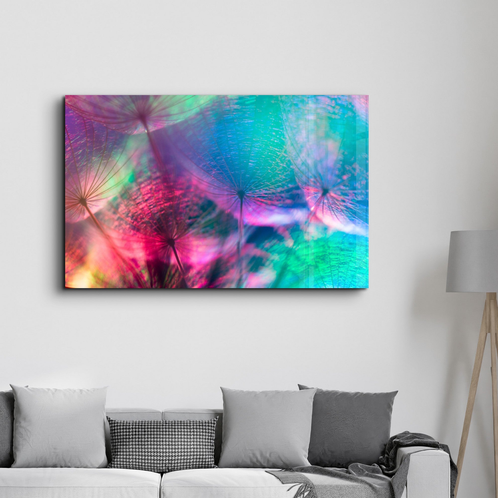 Arte Decorativa em Vidro Temperado Multicolor 70x110cm - Impressão UV de Alta Qualidade