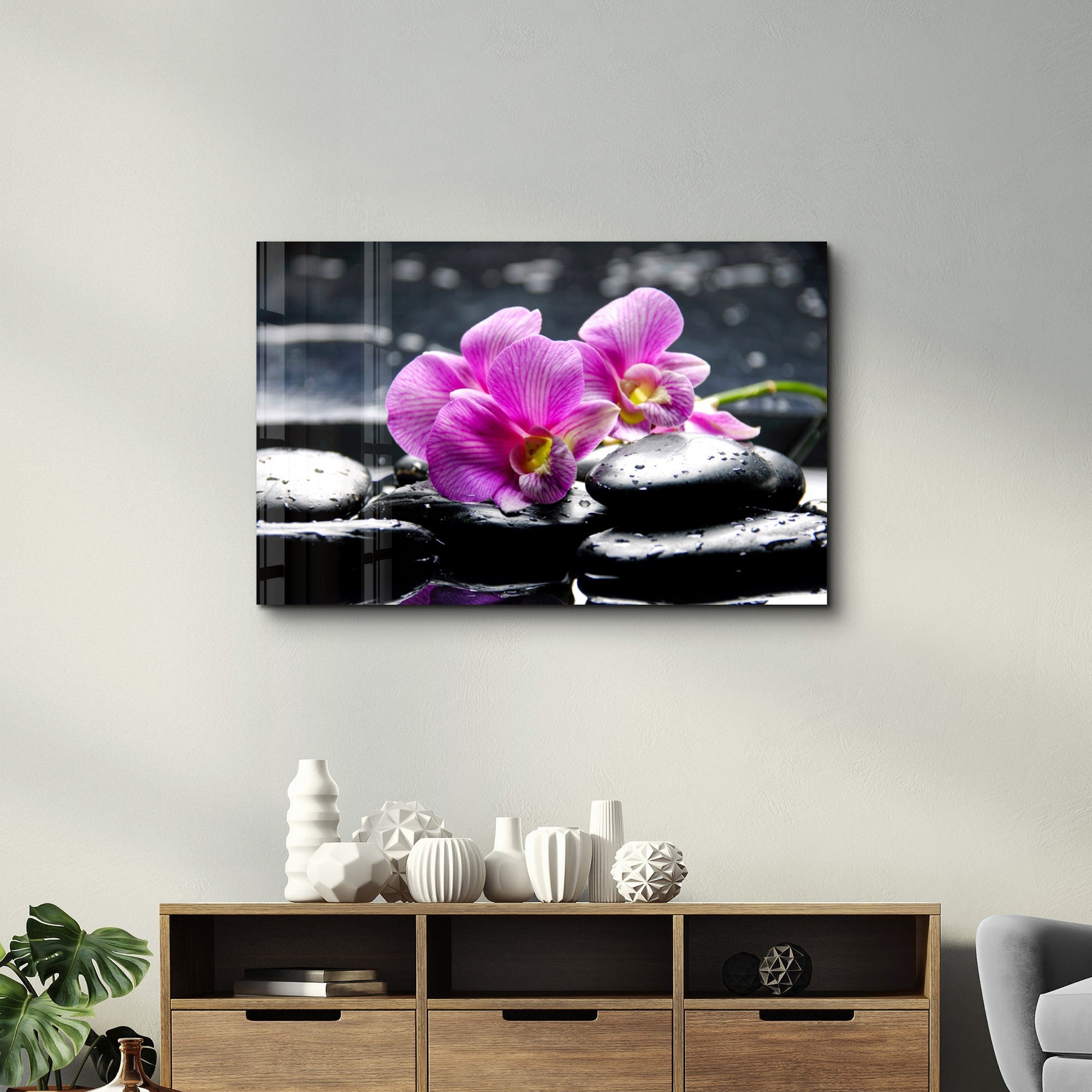 Arte Decorativa em Vidro Temperado Multicolor 35x55cm - Impressão UV de Alta Qualidade