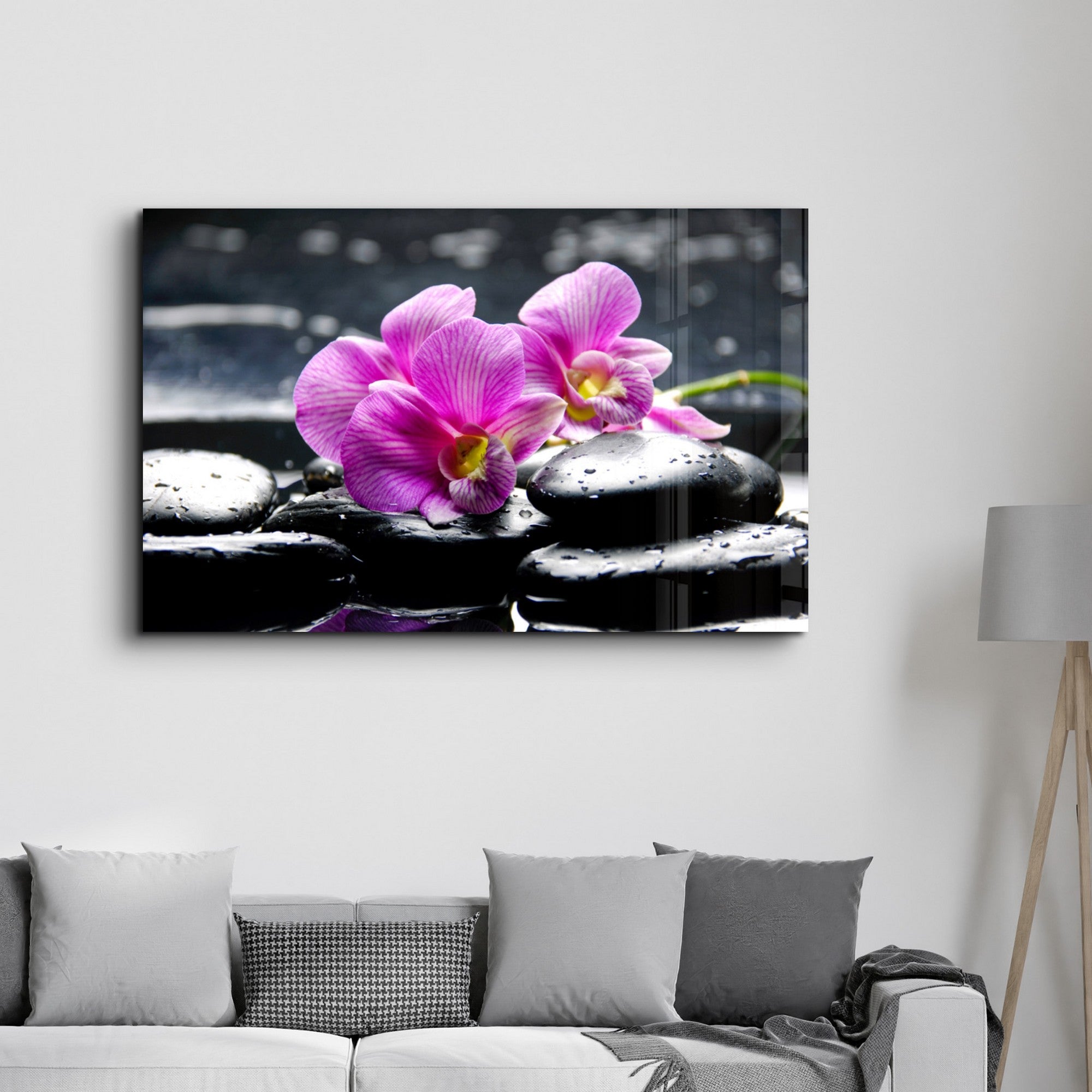 Arte Decorativa em Vidro Temperado Multicolor 35x55cm - Impressão UV de Alta Qualidade