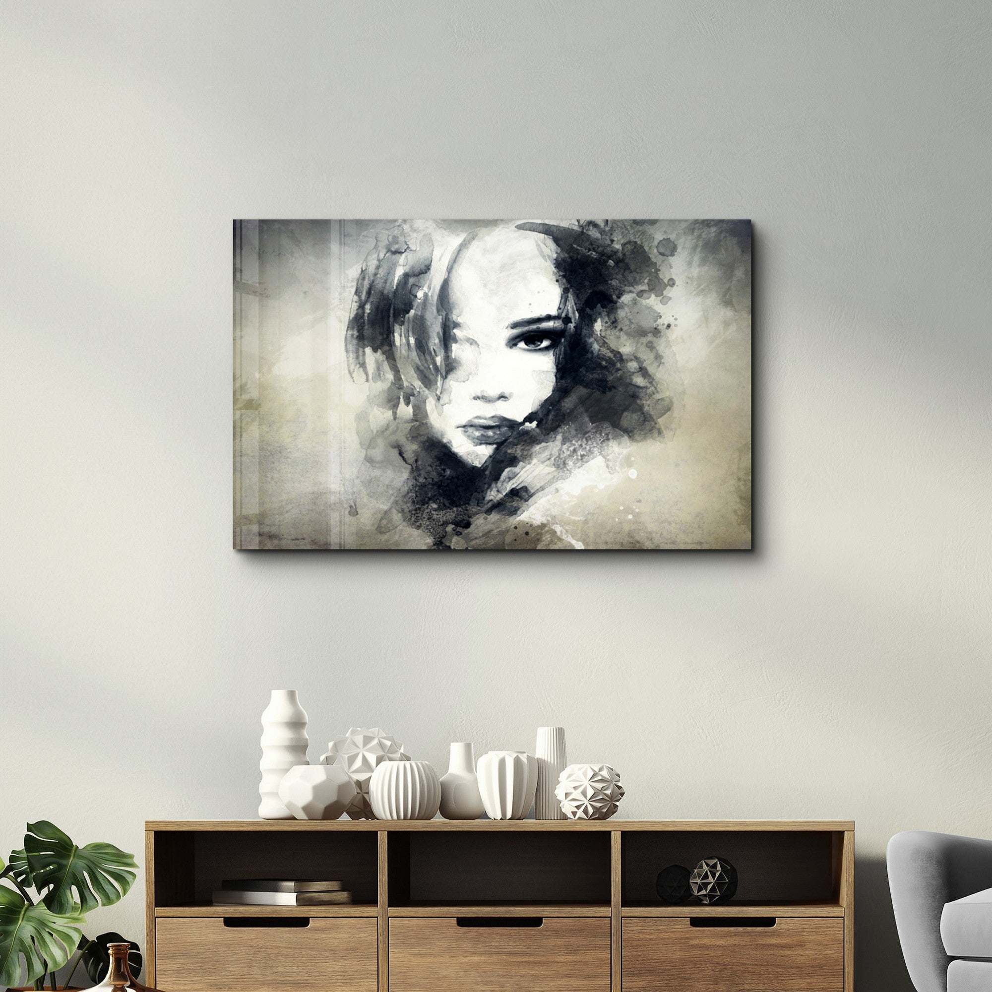 Arte Decorativa em Vidro Temperado Multicolor 35x55cm - Impressão UV de Alta Qualidade