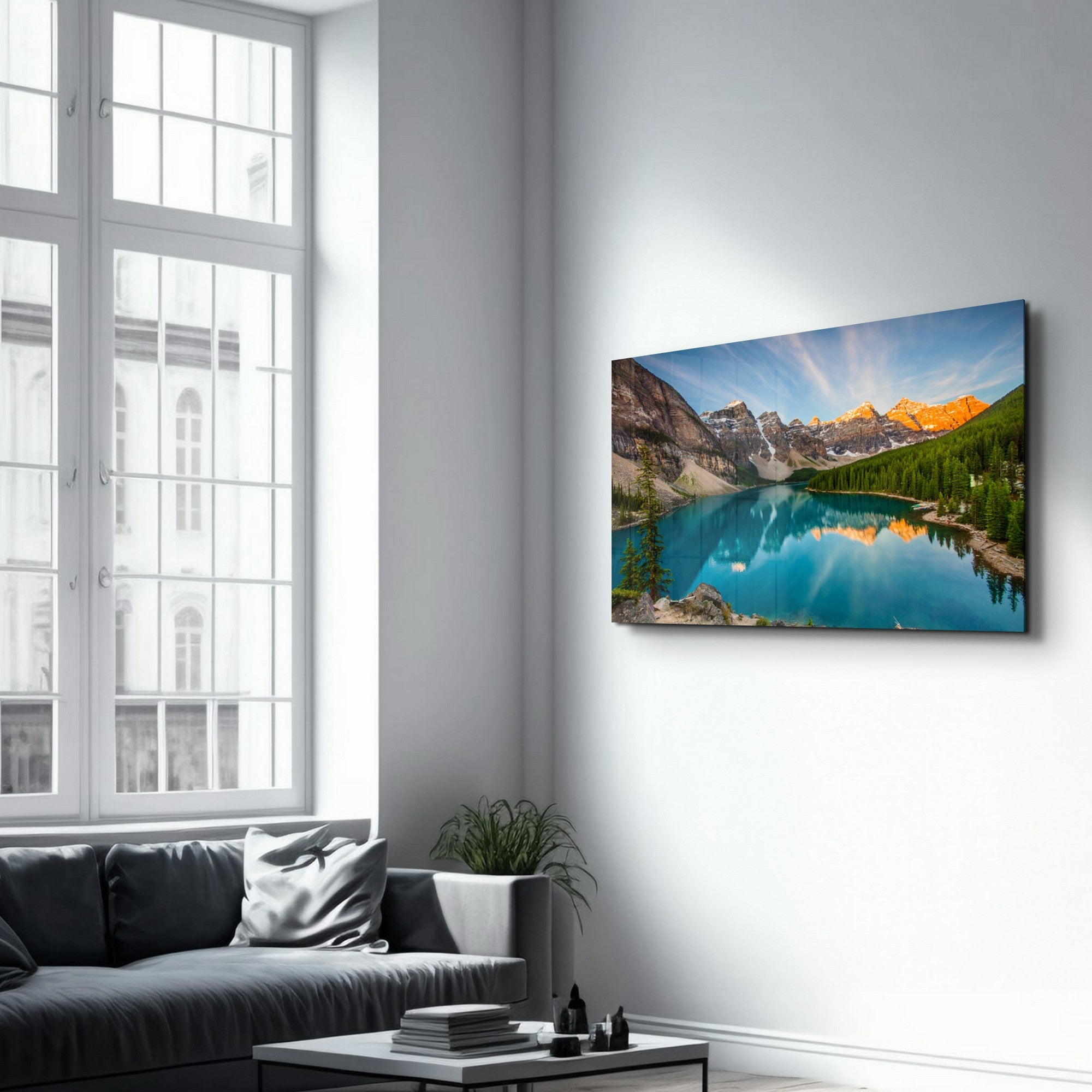 Arte em Vidro Temperado Multicolor 70x110cm - Pintura Decorativa UV Premium