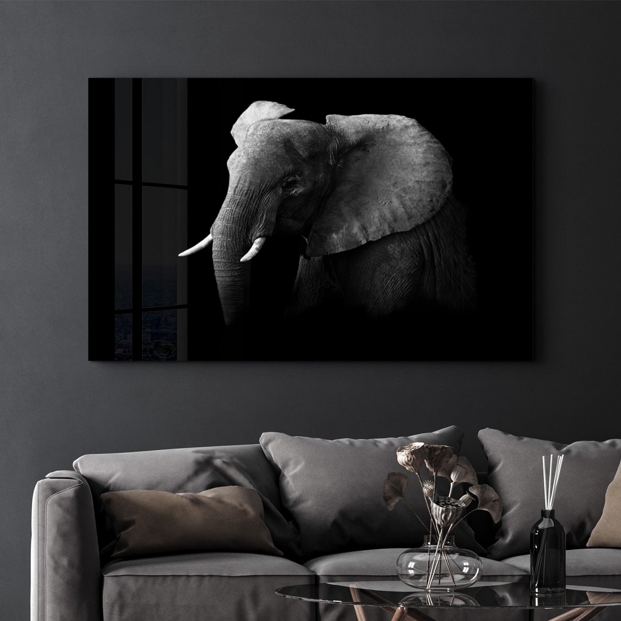 Arte Decorativa em Vidro Temperado Multicolor 35x55cm - Impressão UV de Alta Qualidade