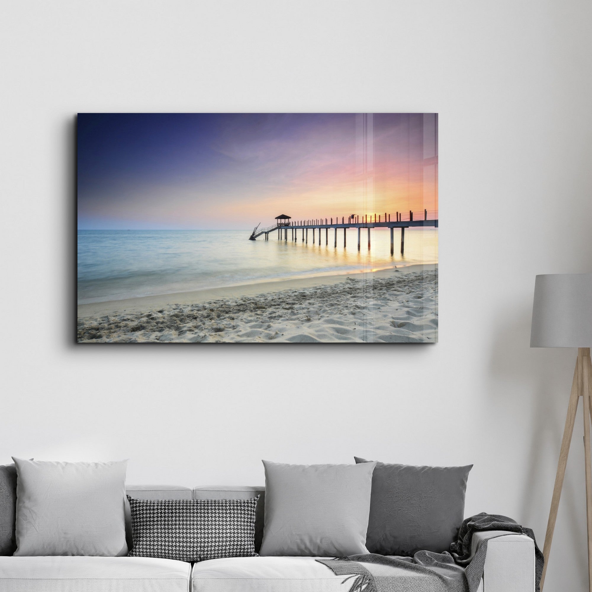 Arte Decorativa em Vidro Temperado Multicolor 35x55cm - Impressão UV de Alta Qualidade