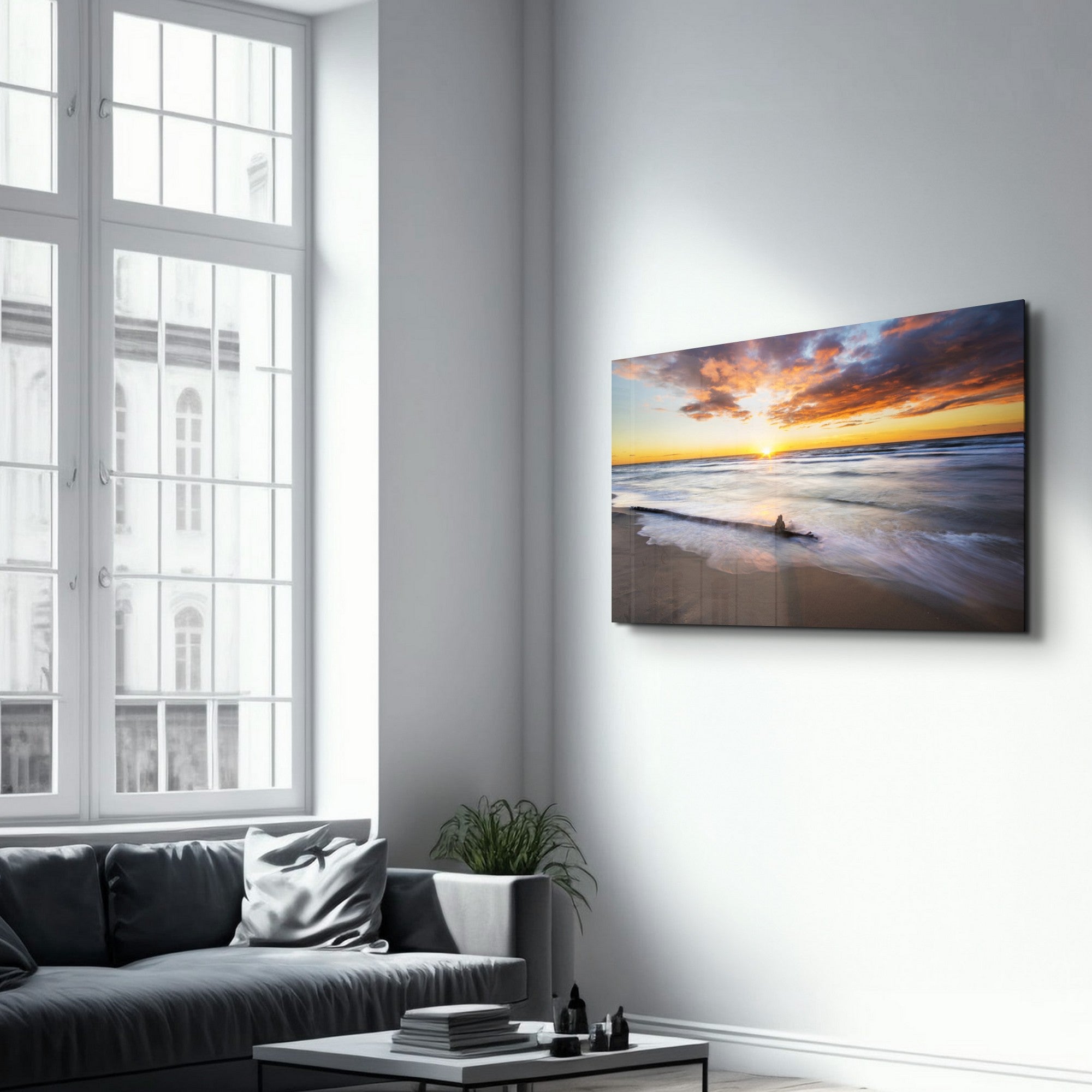 Arte Decorativa em Vidro Temperado Multicolor 35x55cm - Impressão UV de Alta Qualidade