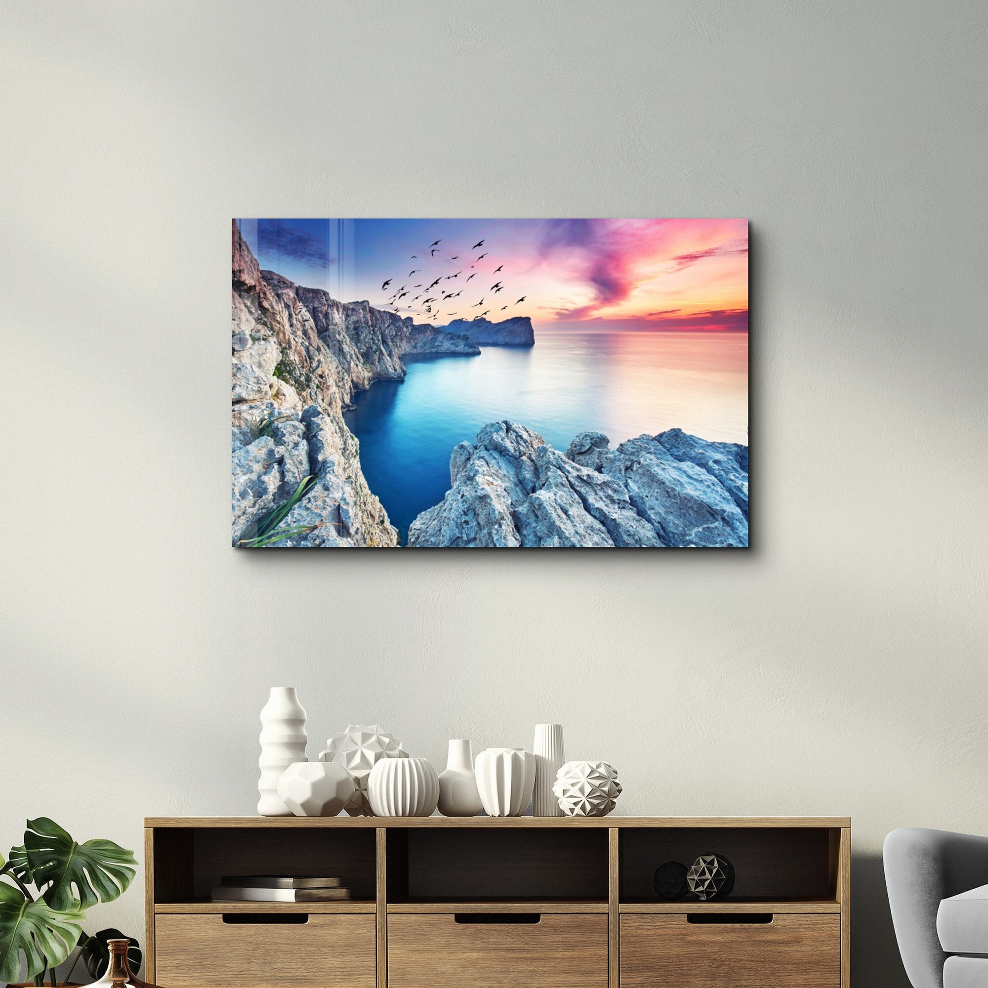 Arte em Vidro Temperado Multicolor 70x110cm - Pintura Decorativa UV de Alta Qualidade