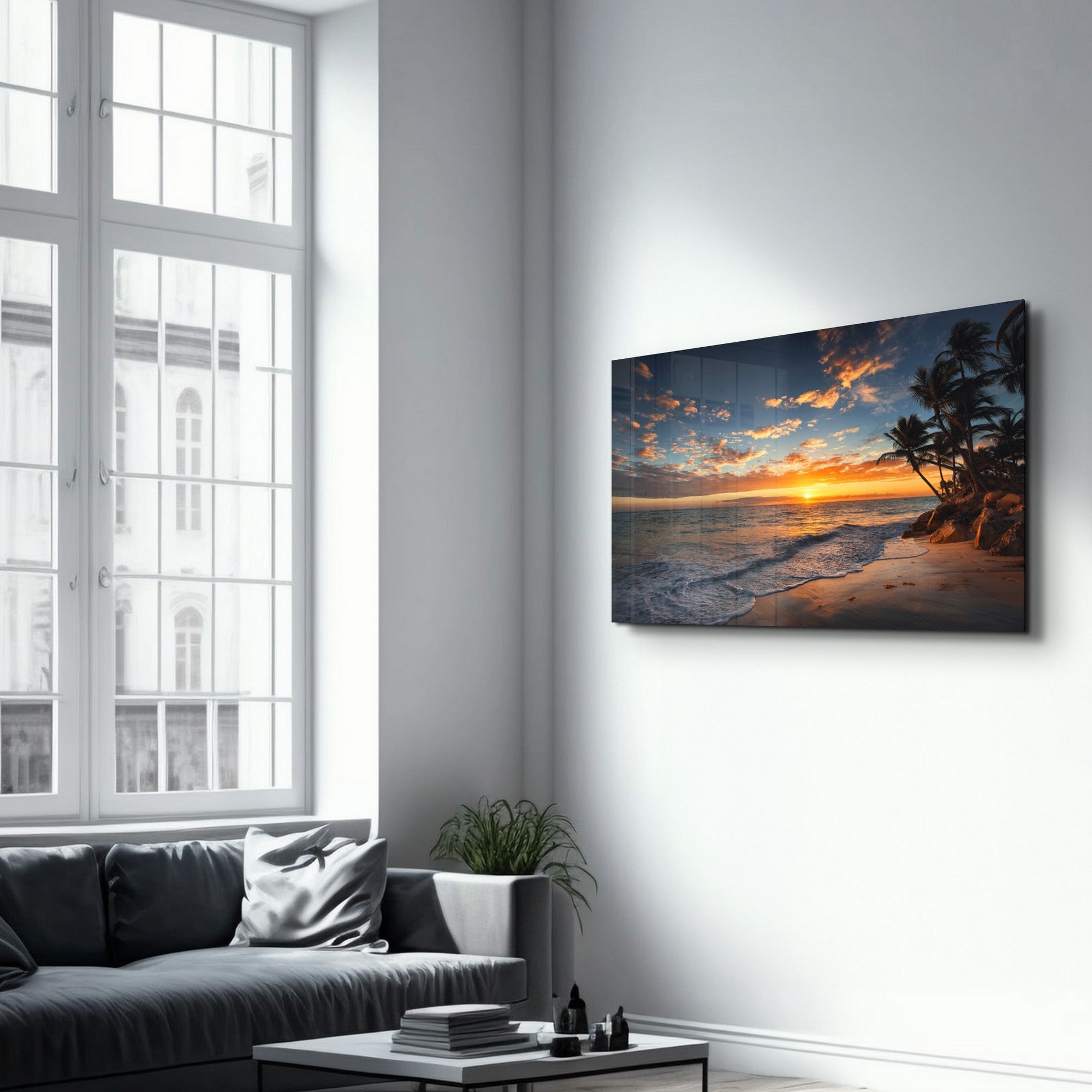 Arte Decorativa em Vidro Temperado Multicolor 35x55cm - Impressão UV de Alta Qualidade