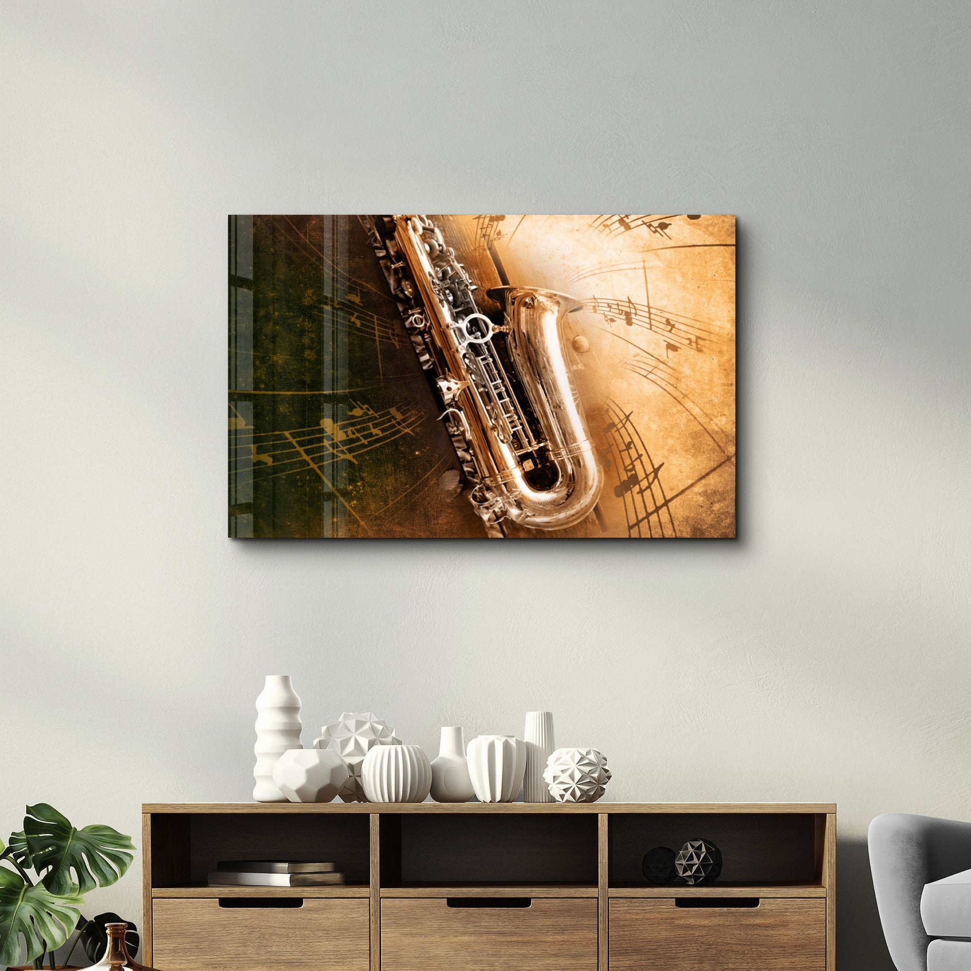 Arte Decorativa em Vidro Temperado Multicolor 35x55cm - Impressão UV de Alta Qualidade