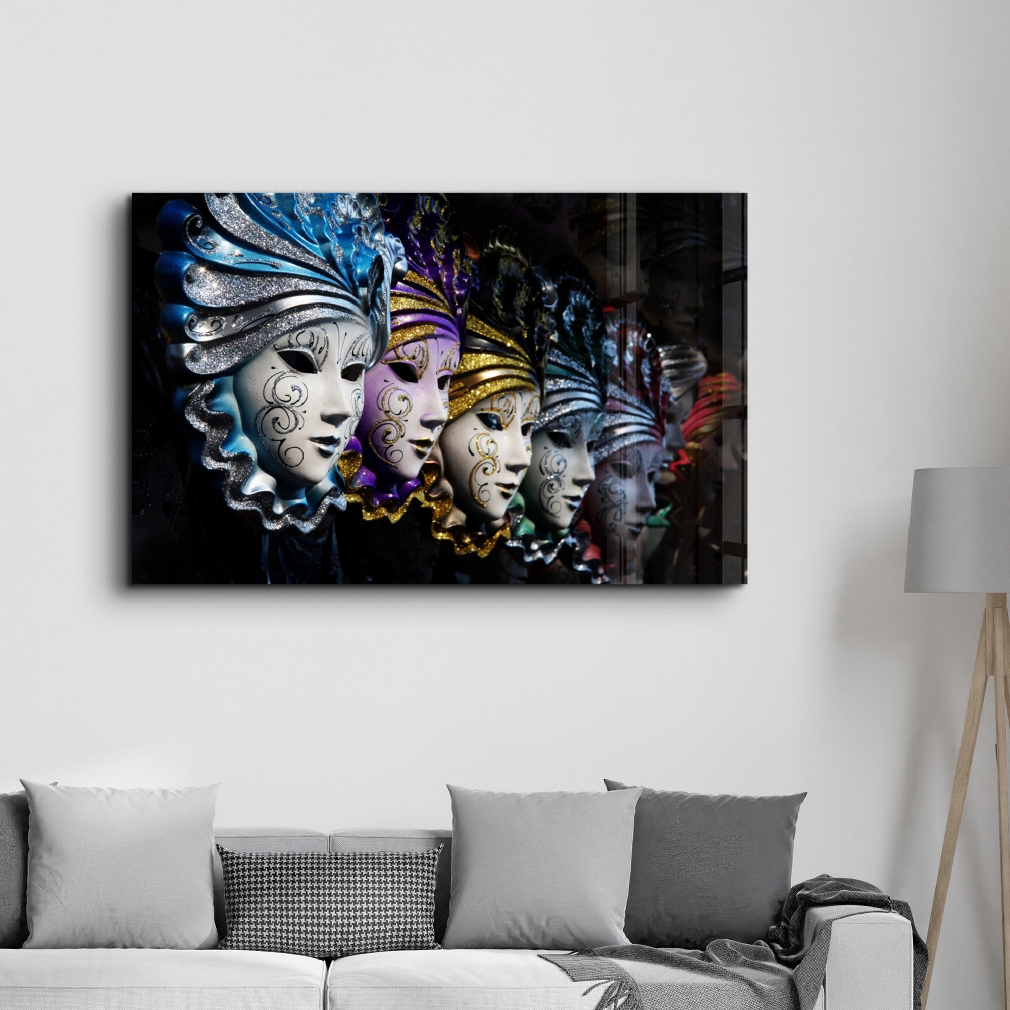 Arte em Vidro Temperado Multicolor 70x110cm - Pintura Decorativa UV de Alta Qualidade