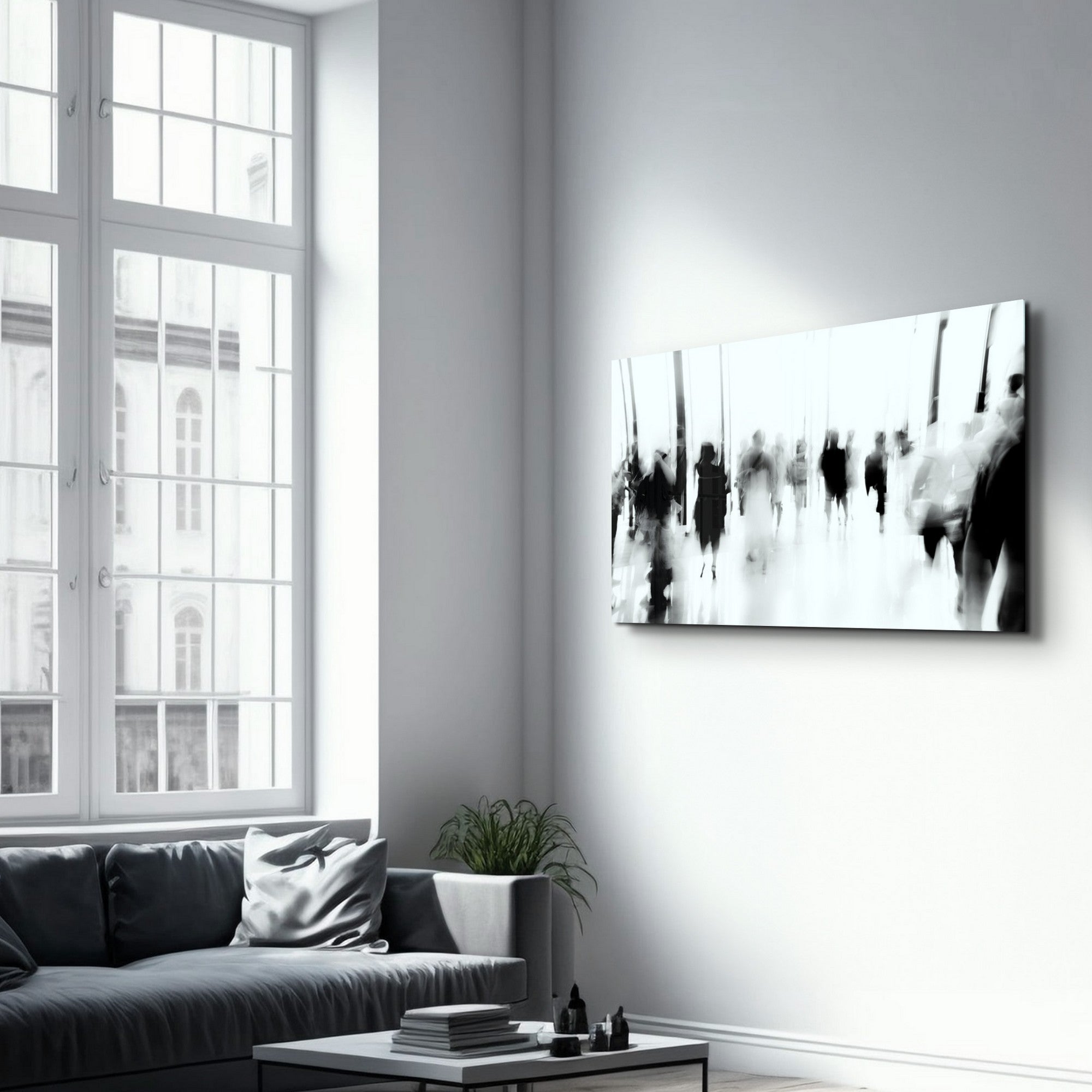 Arte Decorativa em Vidro Temperado OGLS-1138 - Pintura Multicolor 35x55cm com Impressão UV