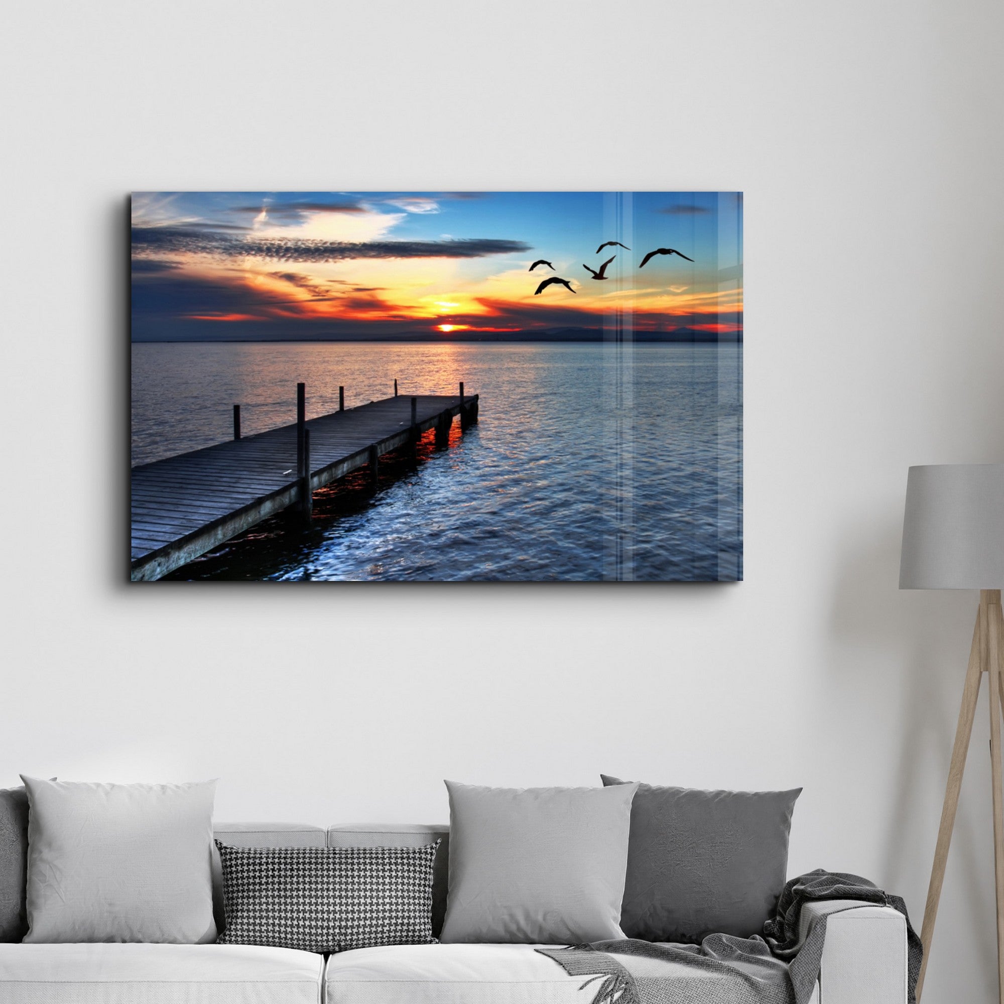 Arte Decorativa em Vidro Temperado Multicolor 35x55cm - Impressão UV de Alta Qualidade