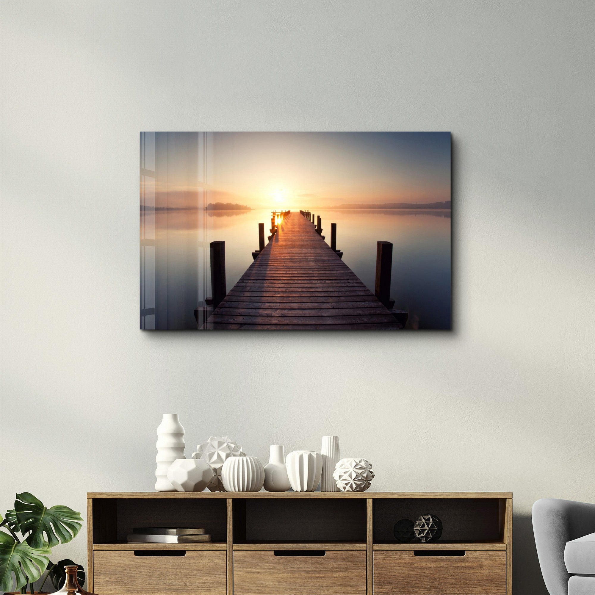 Arte Decorativa em Vidro Temperado Multicolor 35x55cm - Impressão UV de Alta Qualidade