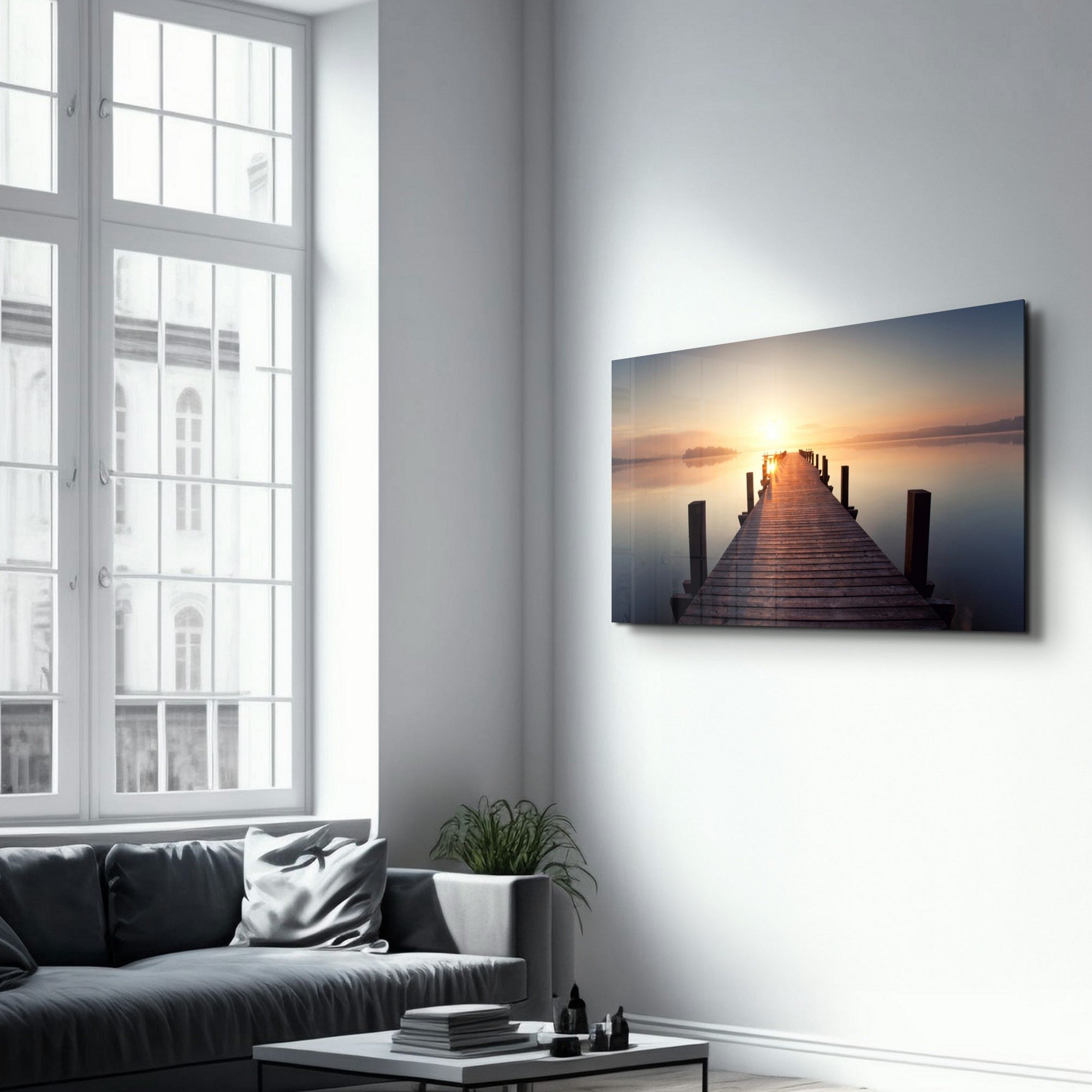 Arte Decorativa em Vidro Temperado Multicolor 35x55cm - Impressão UV de Alta Qualidade