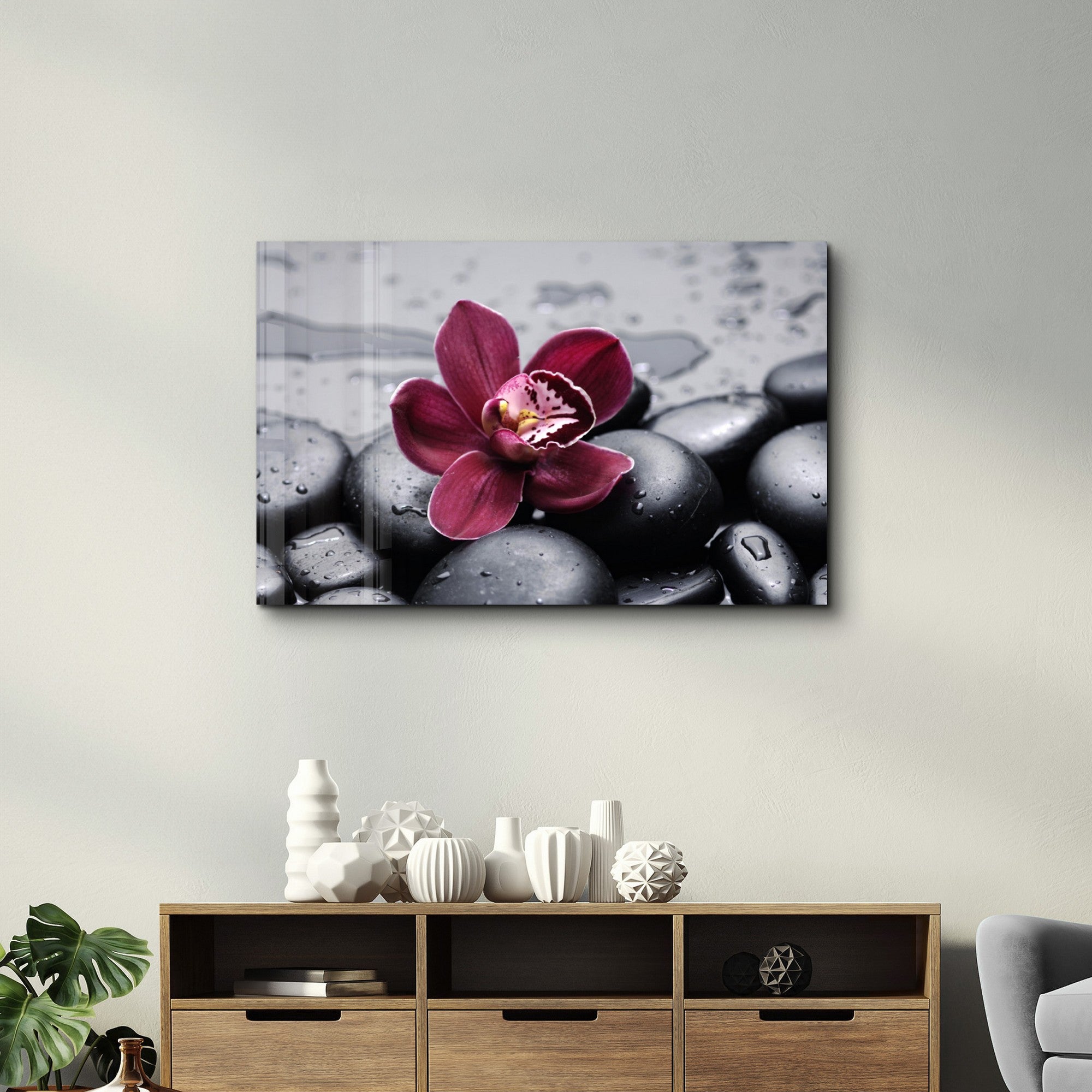 Arte Decorativa em Vidro Temperado Multicolor 35x55cm - Impressão UV de Alta Qualidade