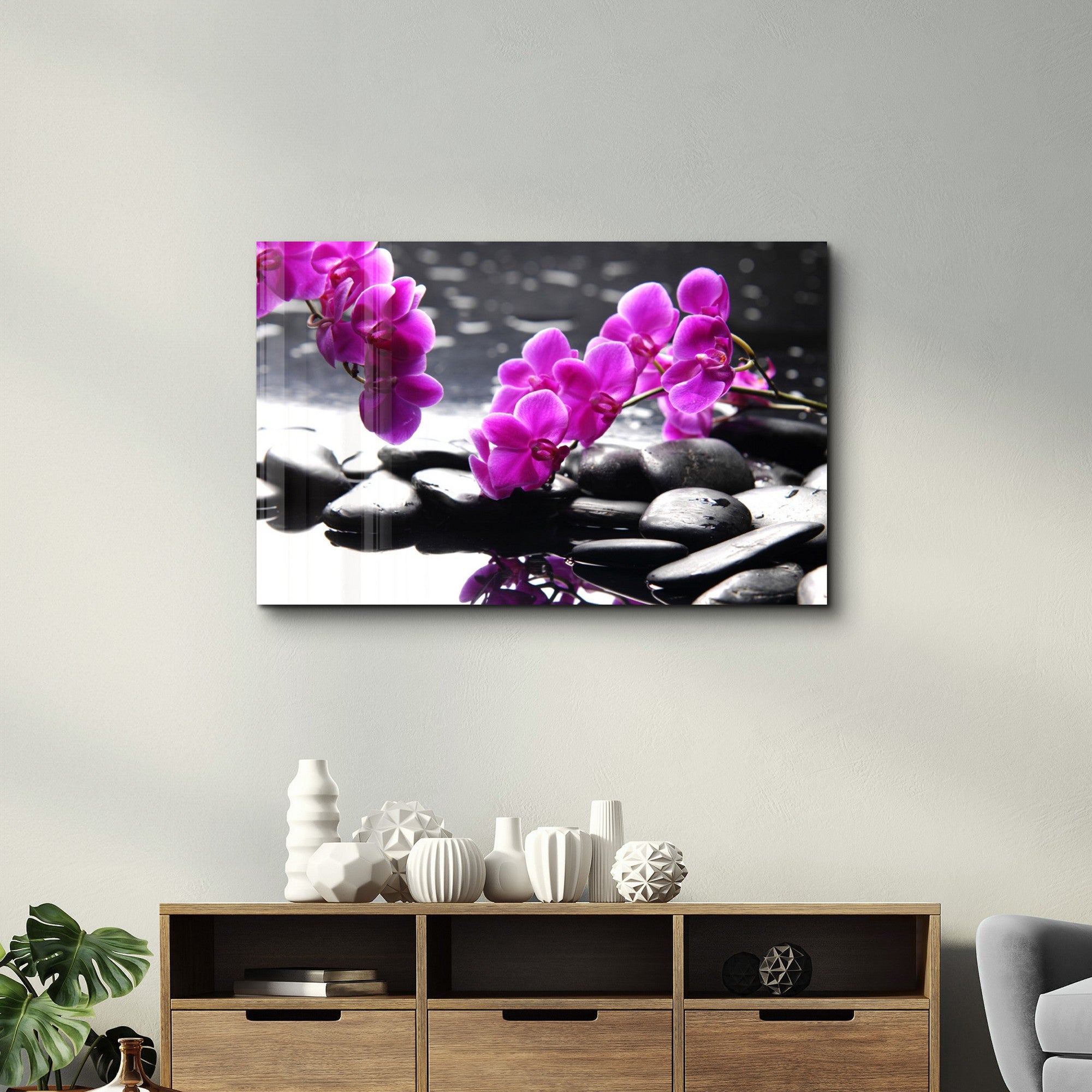 Arte Decorativa em Vidro Temperado Multicolor 35x55cm - Impressão UV de Alta Qualidade