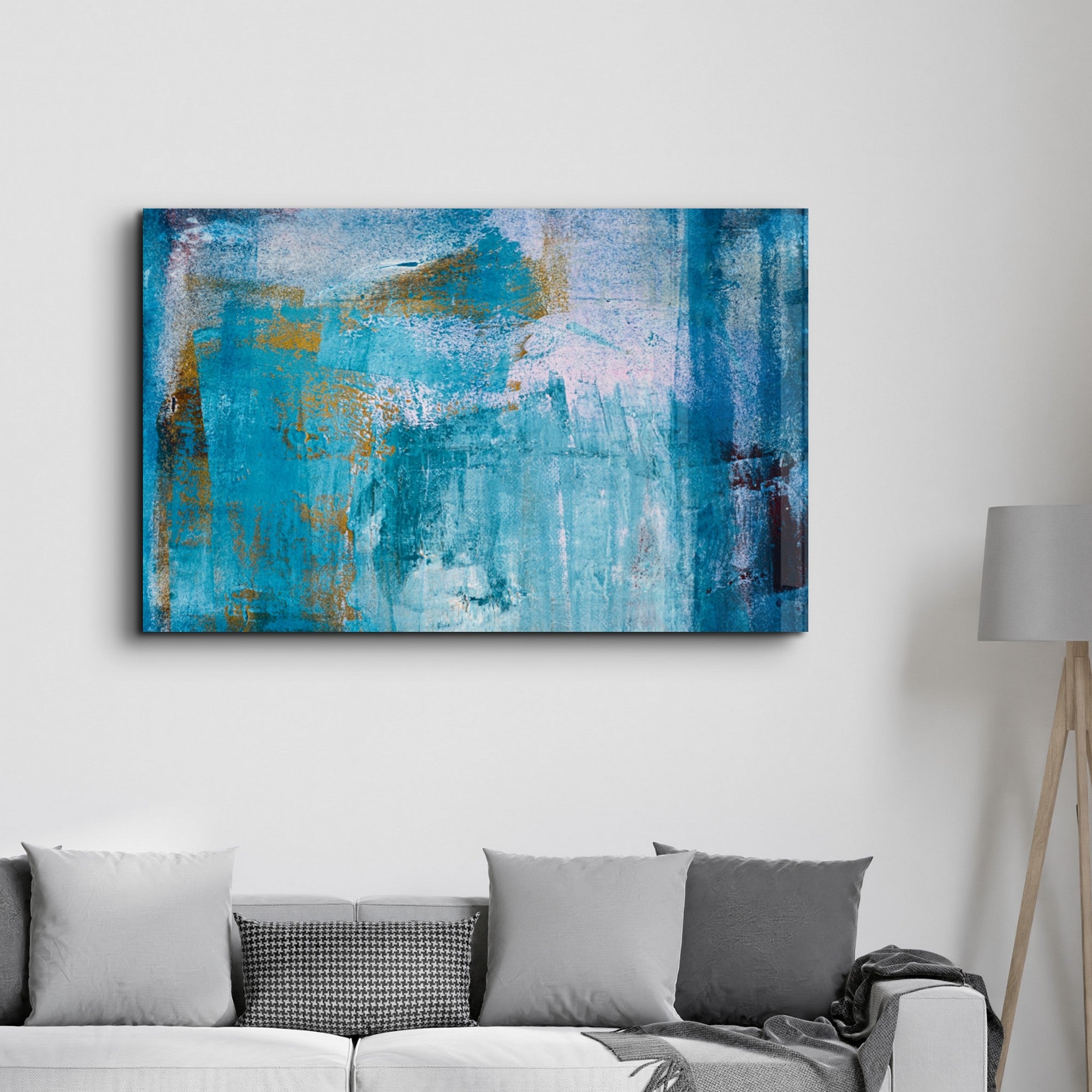 Arte Decorativa em Vidro Temperado Multicolor 46x72cm - Impressão UV de Alta Qualidade