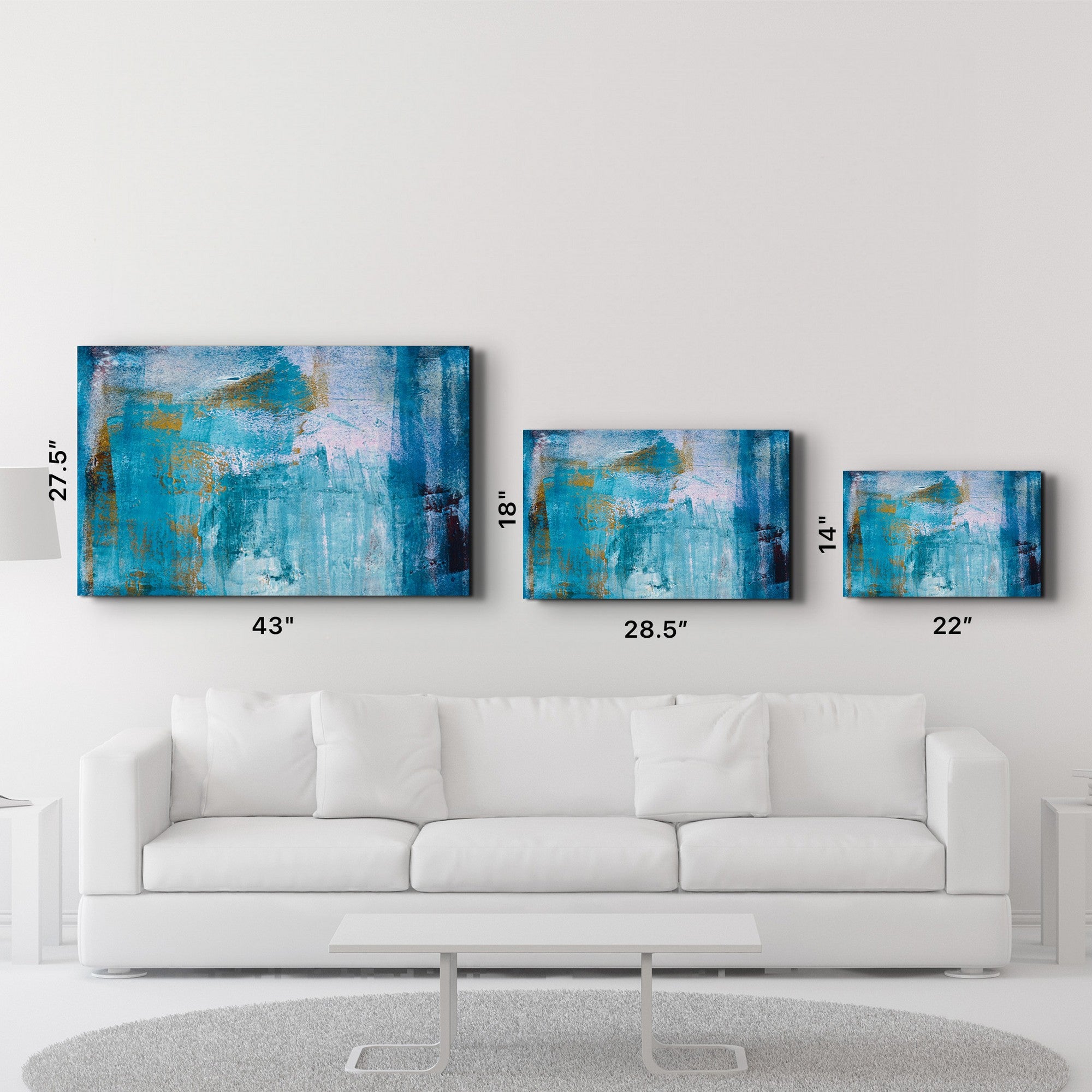 Arte Decorativa em Vidro Temperado Multicolor 46x72cm - Impressão UV de Alta Qualidade