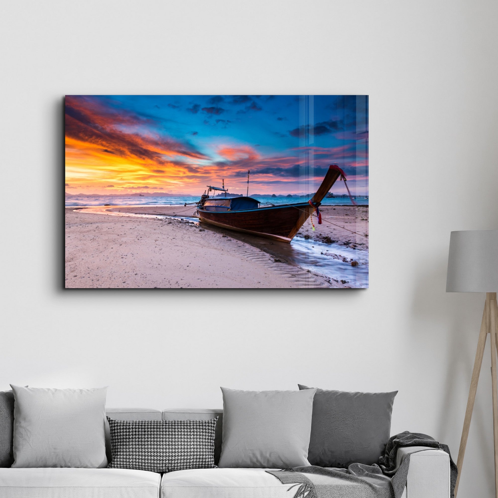 Arte em Vidro Temperado Multicolor 35x55cm - Pintura Decorativa UV Resistente