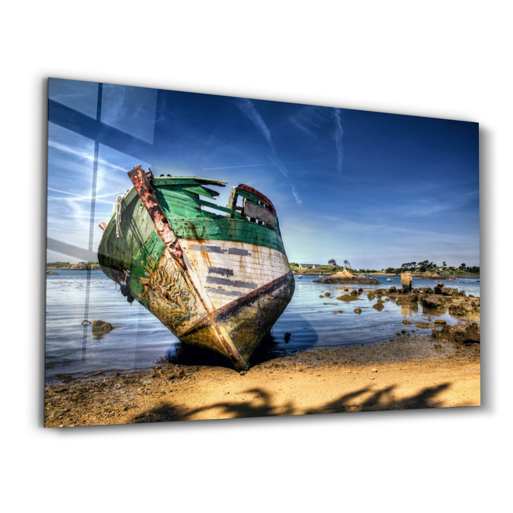 Arte Decorativa em Vidro Temperado Multicolor 46x72cm - Impressão UV de Alta Qualidade