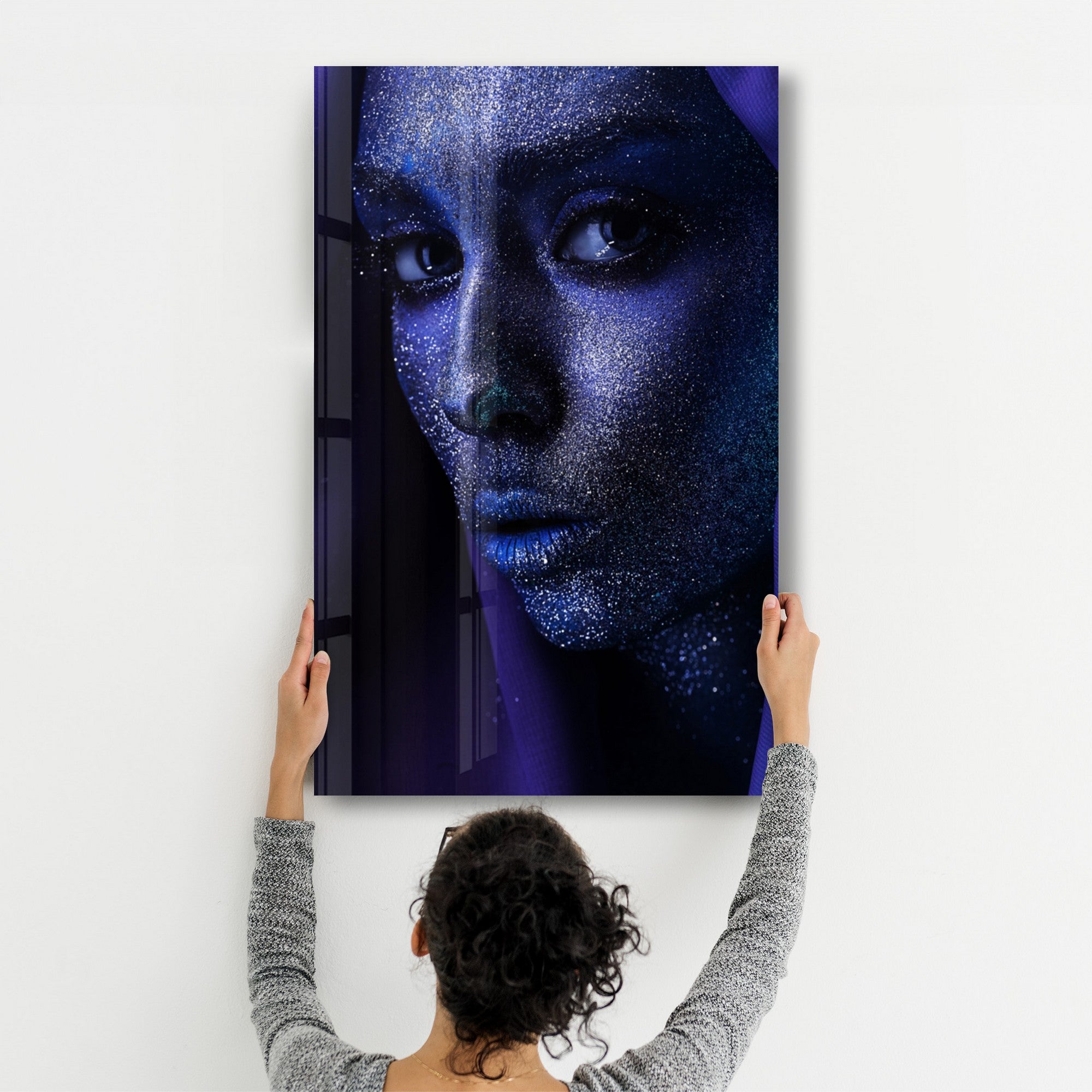 Arte Decorativa em Vidro Temperado Multicolor 46x72cm - Impressão UV de Alta Qualidade