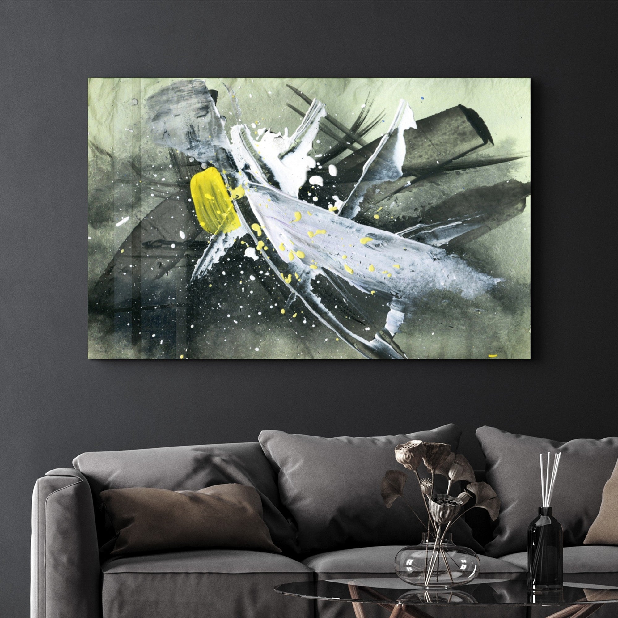 Arte Decorativa em Vidro Temperado Multicolor 35x55cm - Impressão UV de Alta Qualidade