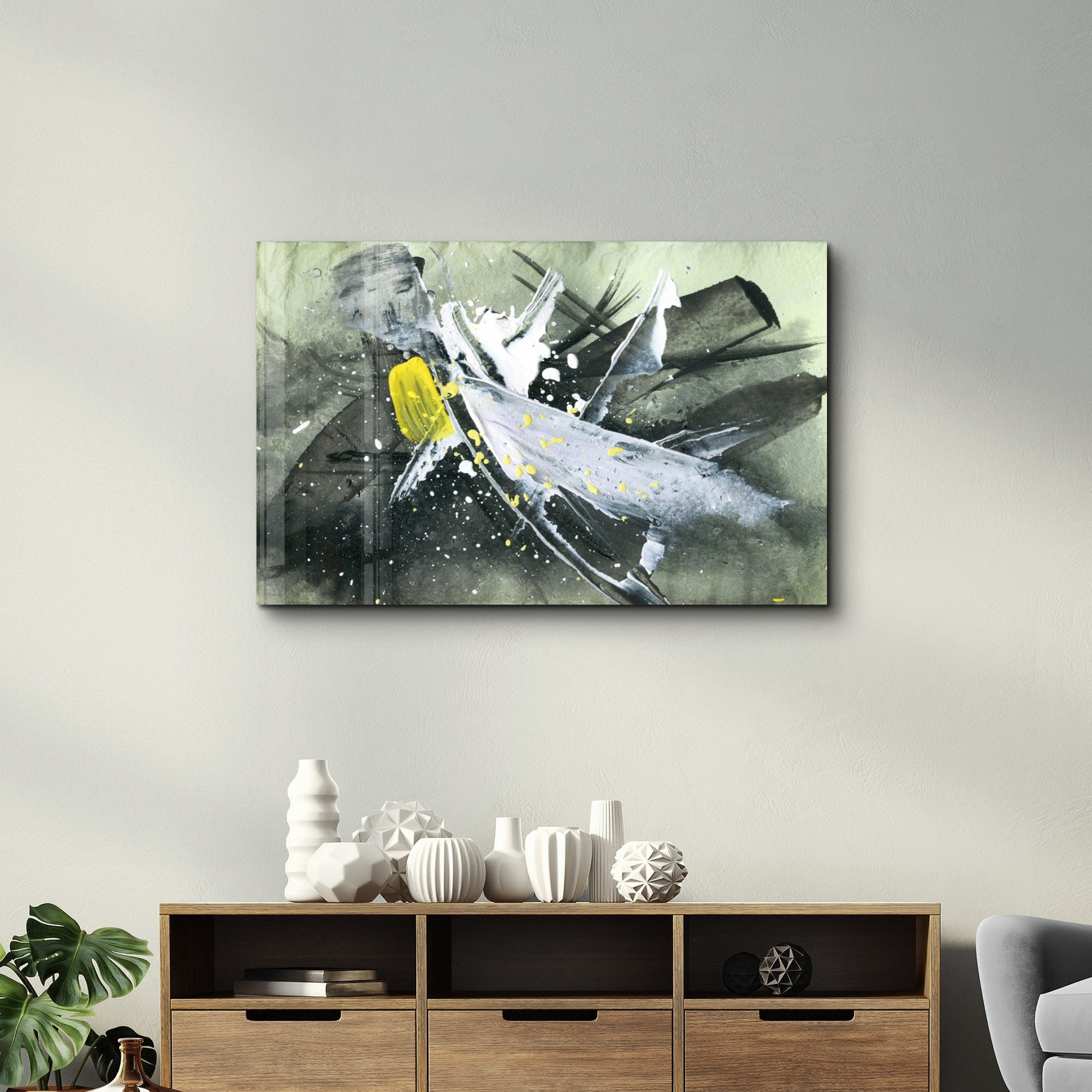 Arte Decorativa em Vidro Temperado Multicolor 35x55cm - Impressão UV de Alta Qualidade