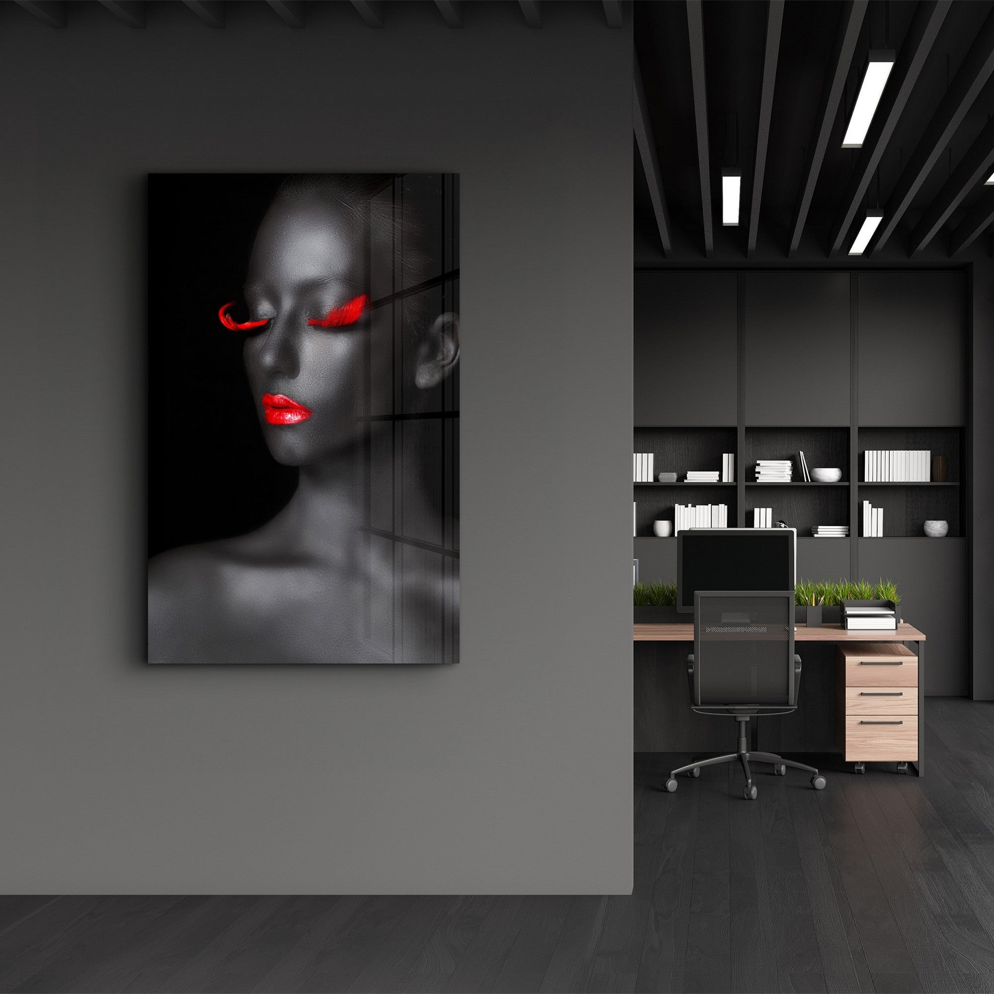 Arte em Vidro Temperado Multicolor 35x55cm - Pintura Decorativa UV Resistente